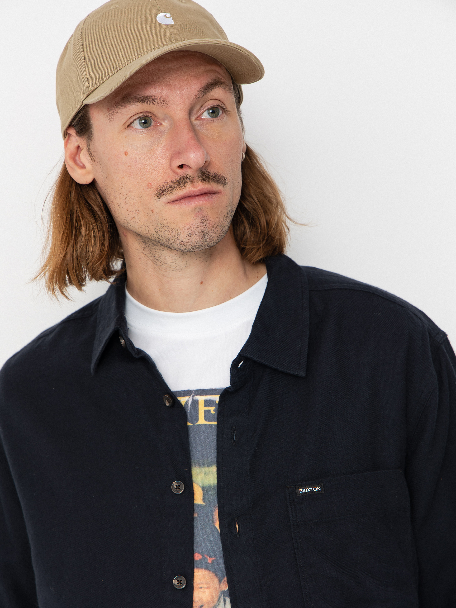 Сорочка Brixton Hasting Lw Flannel (black)