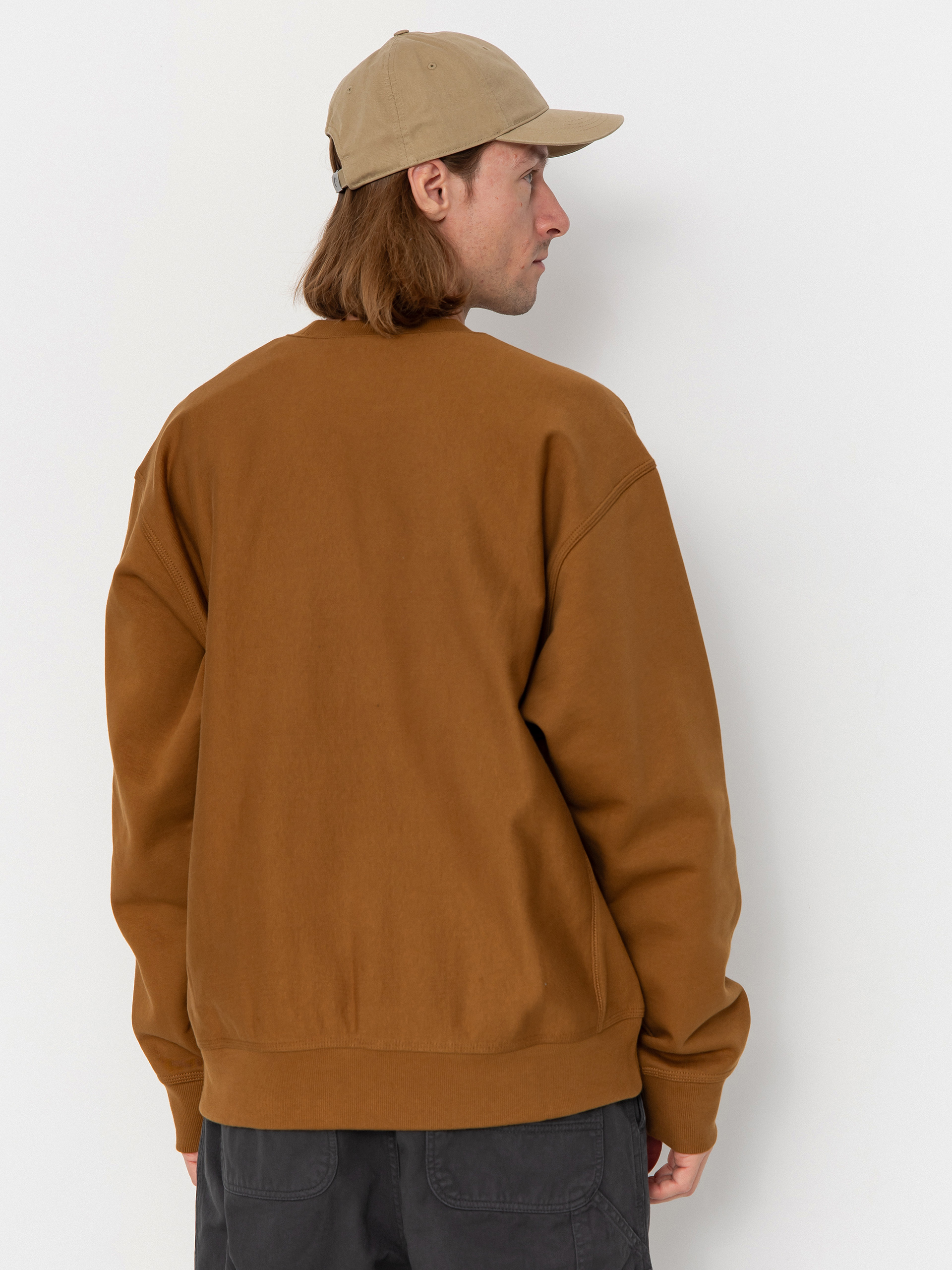 Світшот Carhartt WIP American Script (hamilton brown)