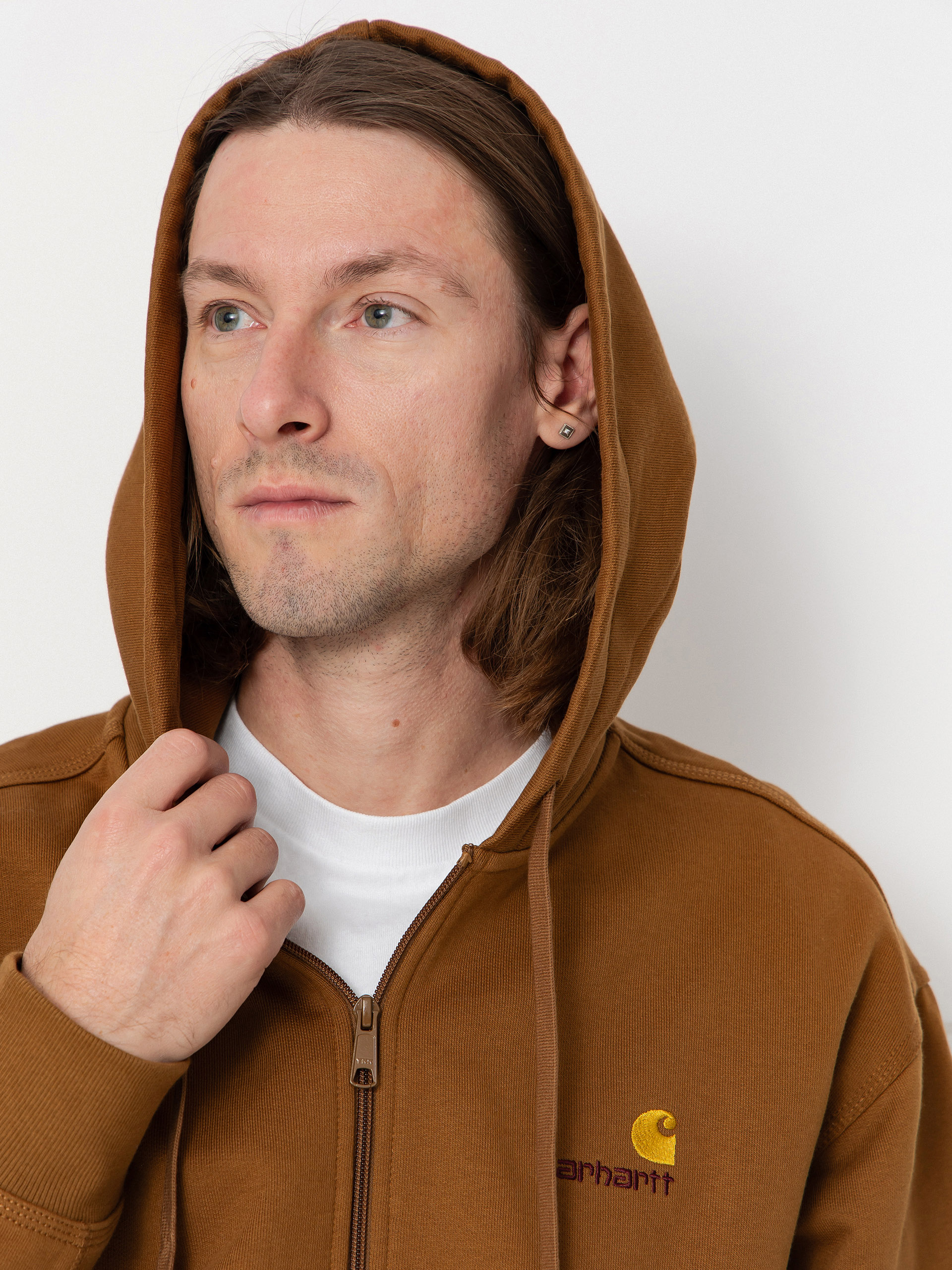 Худі Carhartt WIP American Script ZHD (hamilton brown)