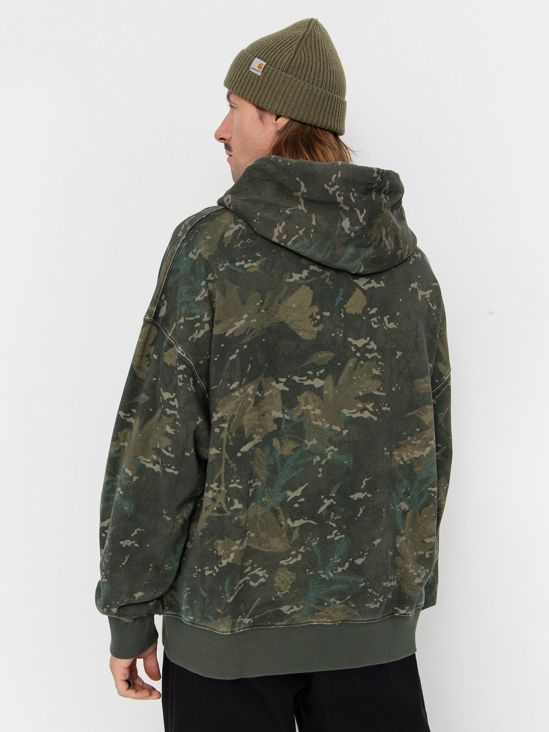Худі Carhartt WIP Benton HD (camo combi/green/garment dyed)