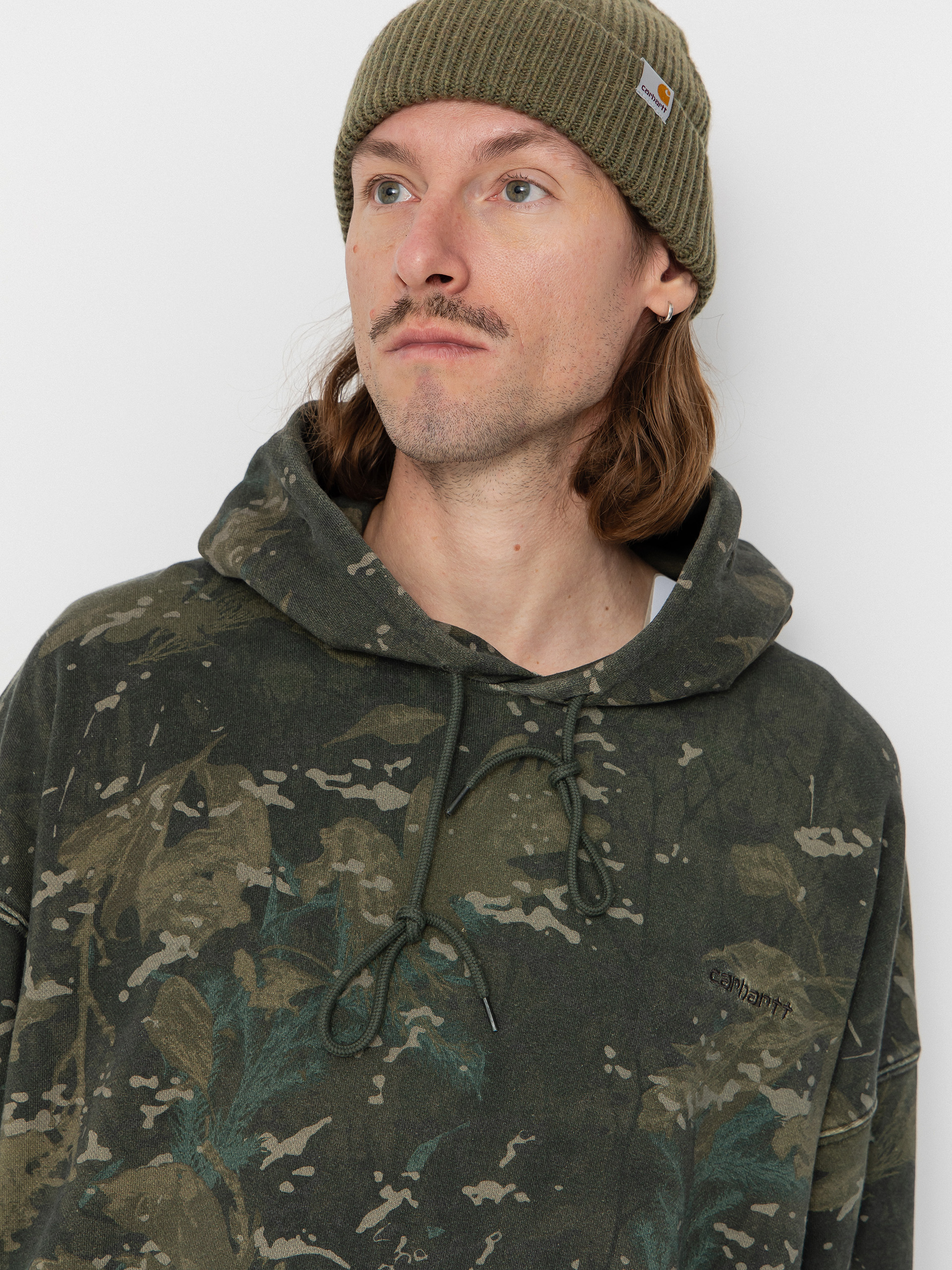 Худі Carhartt WIP Benton HD (camo combi/green/garment dyed)
