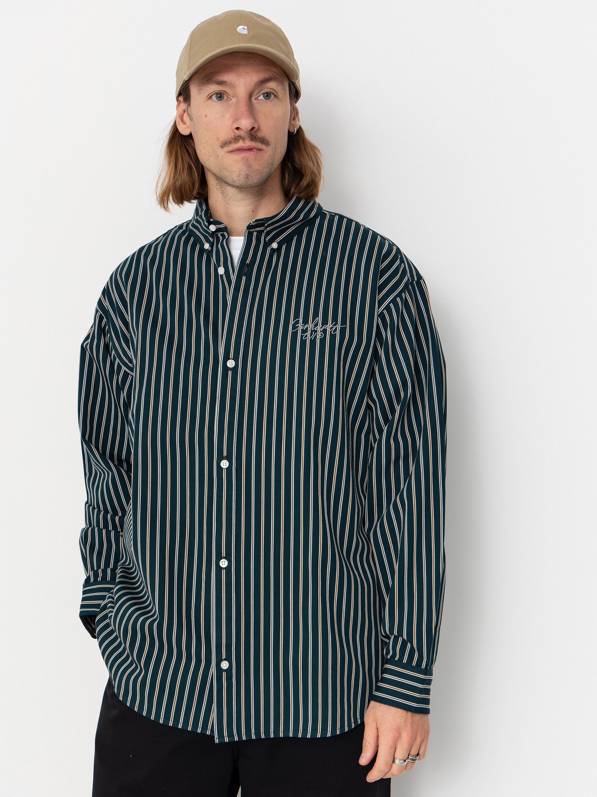 Сорочка Carhartt WIP Palance (palance stripe/deep lagoon)