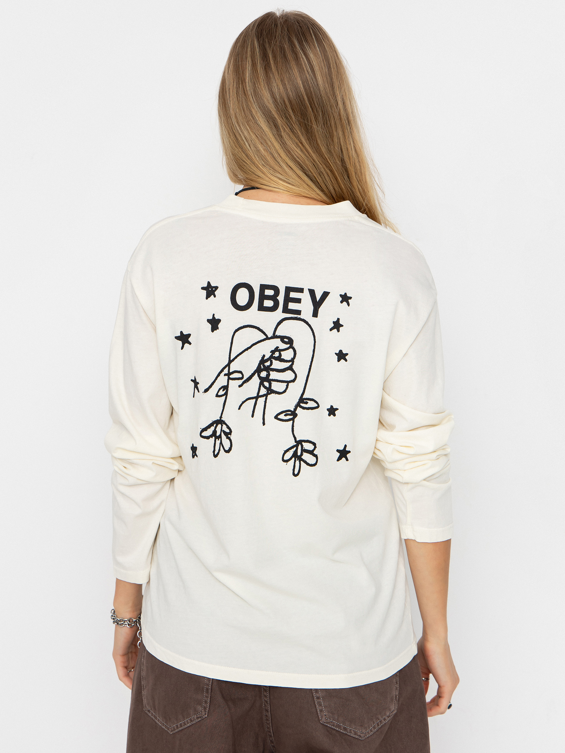 Лонгслів OBEY Obey Wilted Bunch Wmn (unbleached)