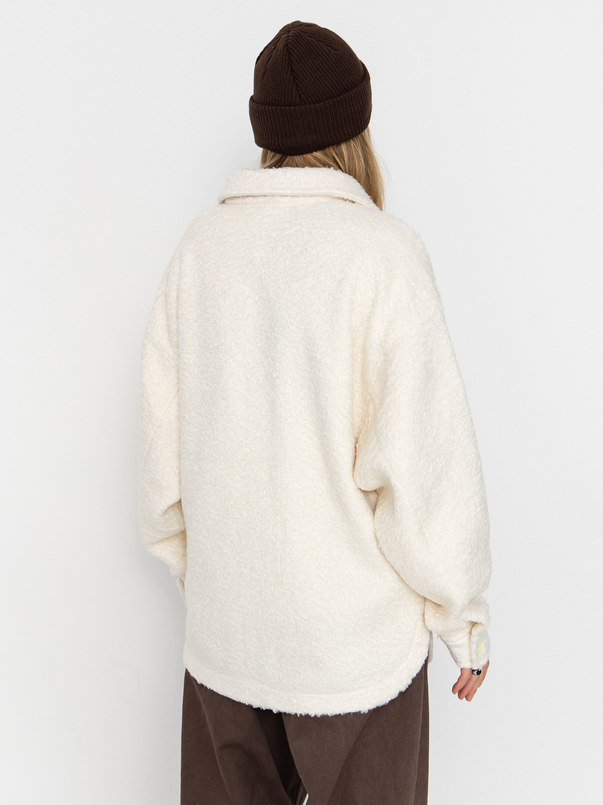 Жіночий Флісовий светр Roxy Chloe Kim Shacket (whisper white)