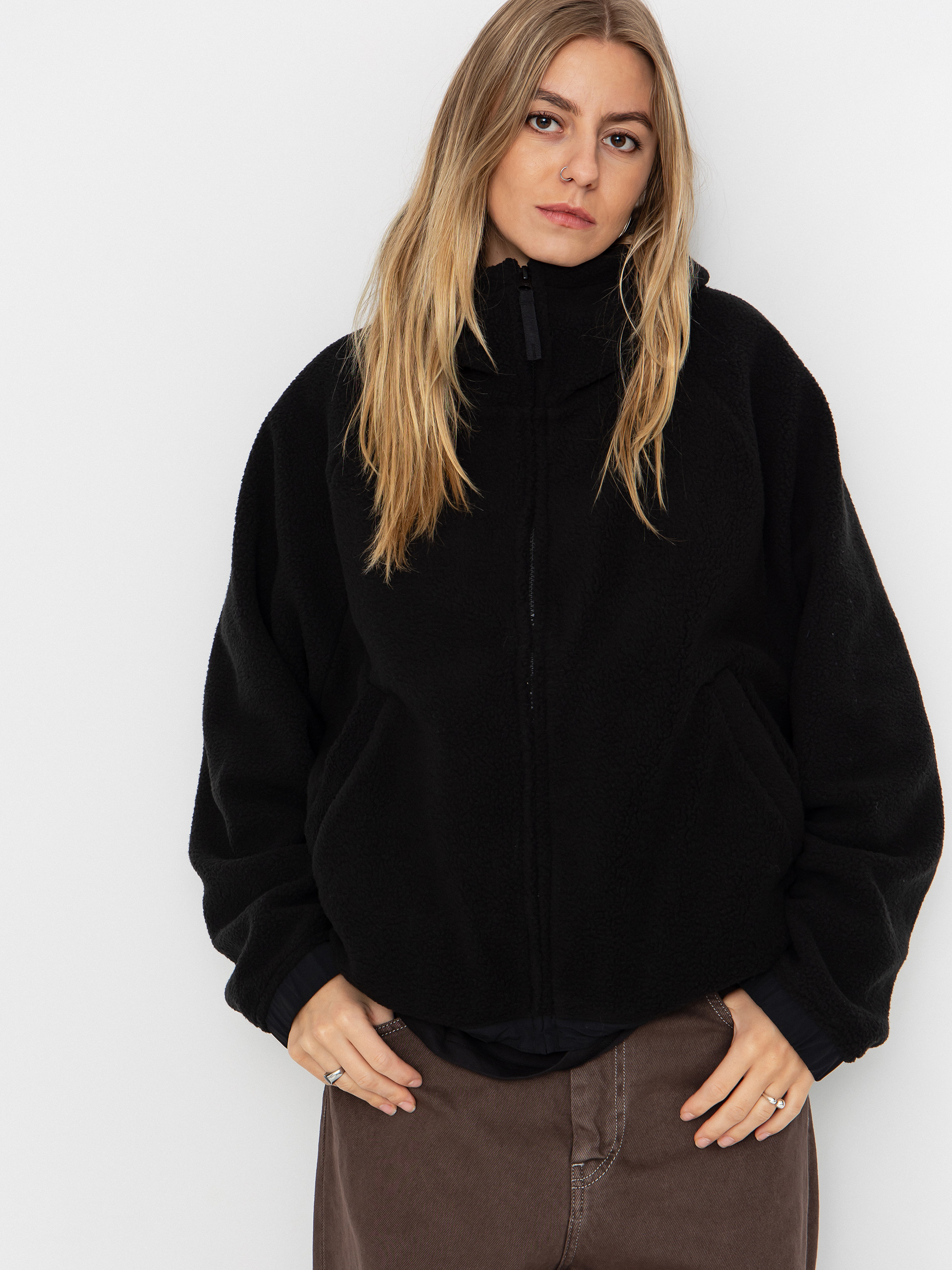 Жіночий Флісовий светр Carhartt WIP Helix (black/porphyry)