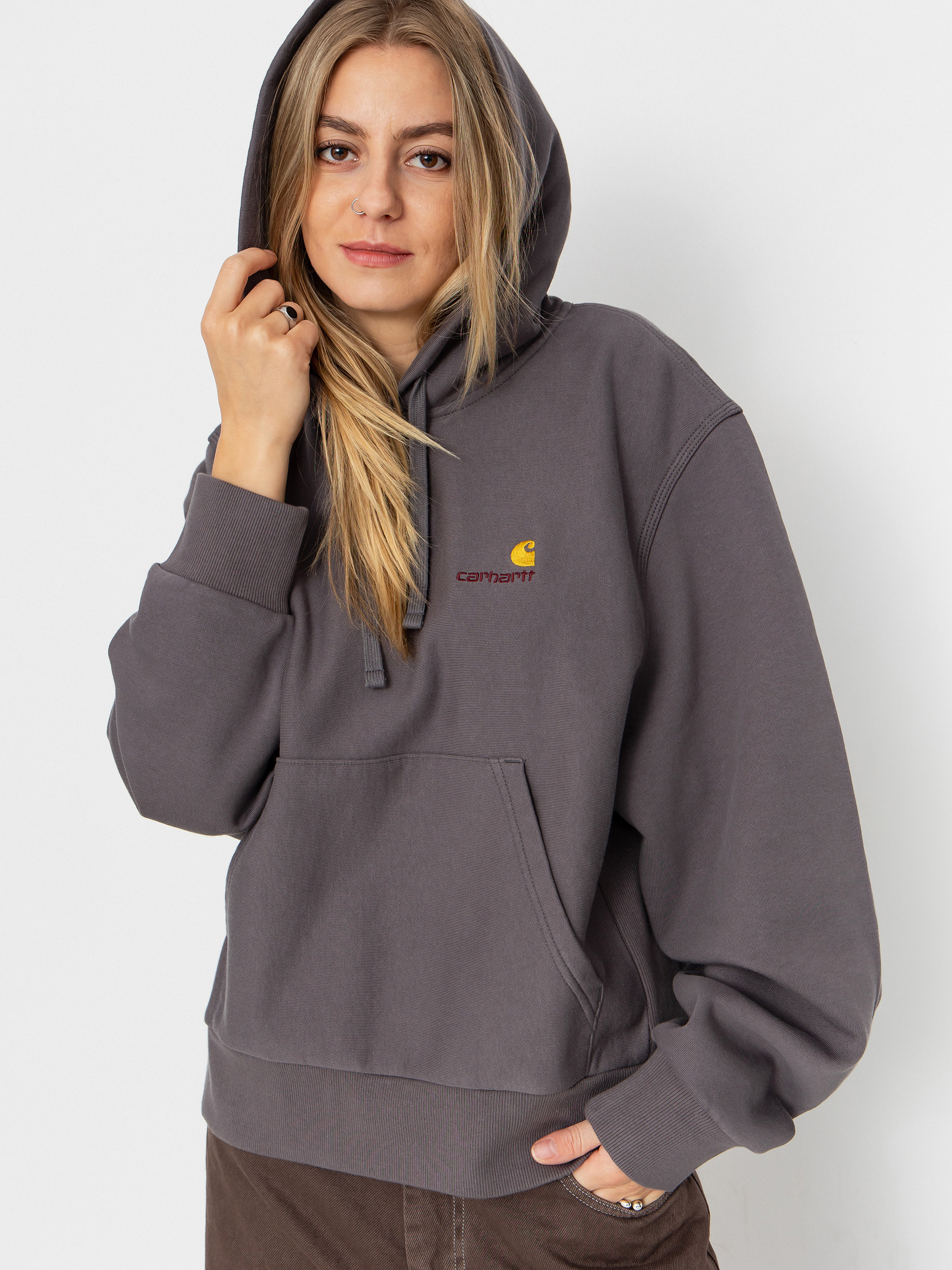Худі Carhartt WIP American Script HD Wmn (porphyry)