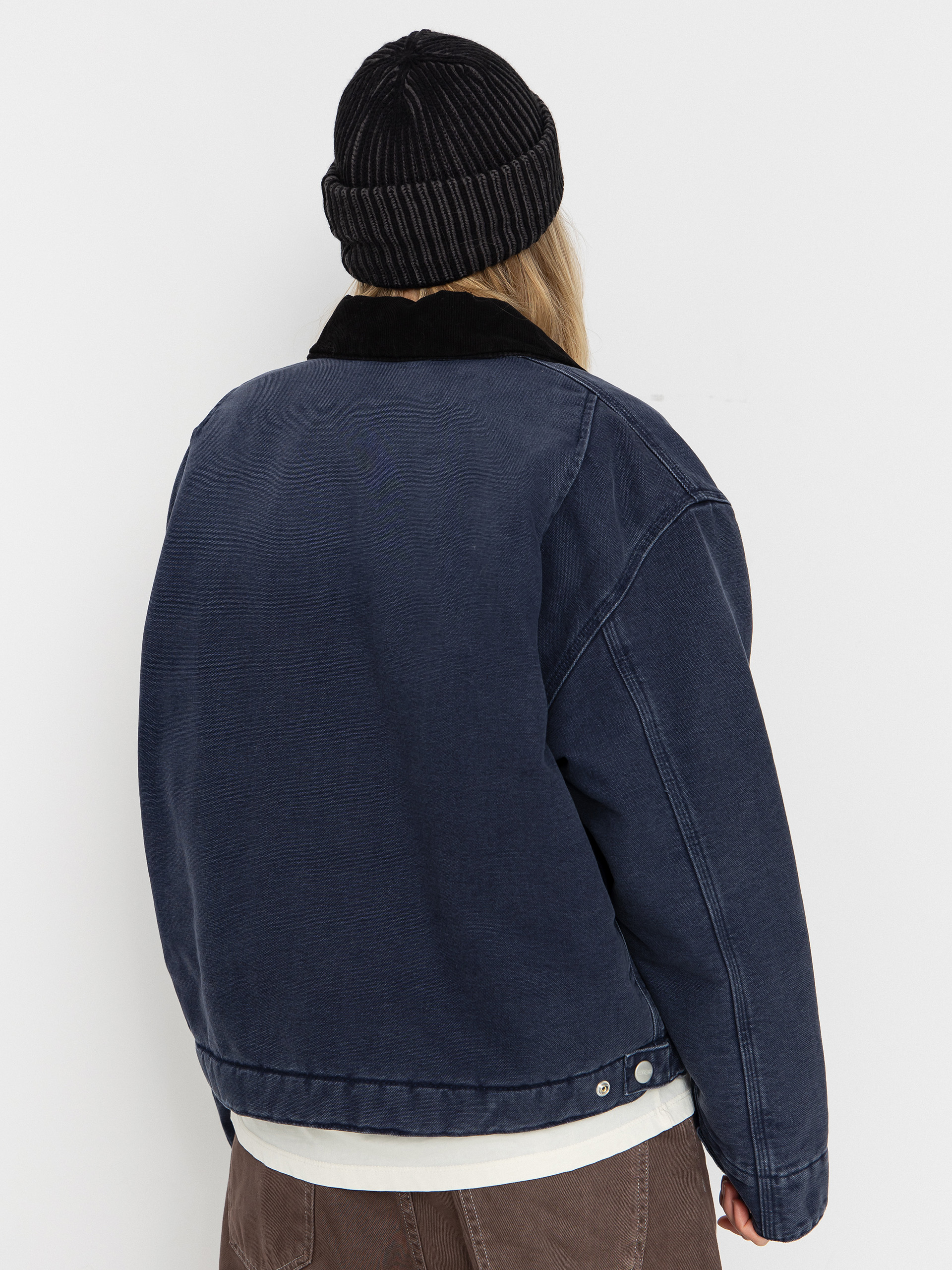 Куртка Carhartt WIP OG Detroit Wmn (dark navy/black/stone canvas)