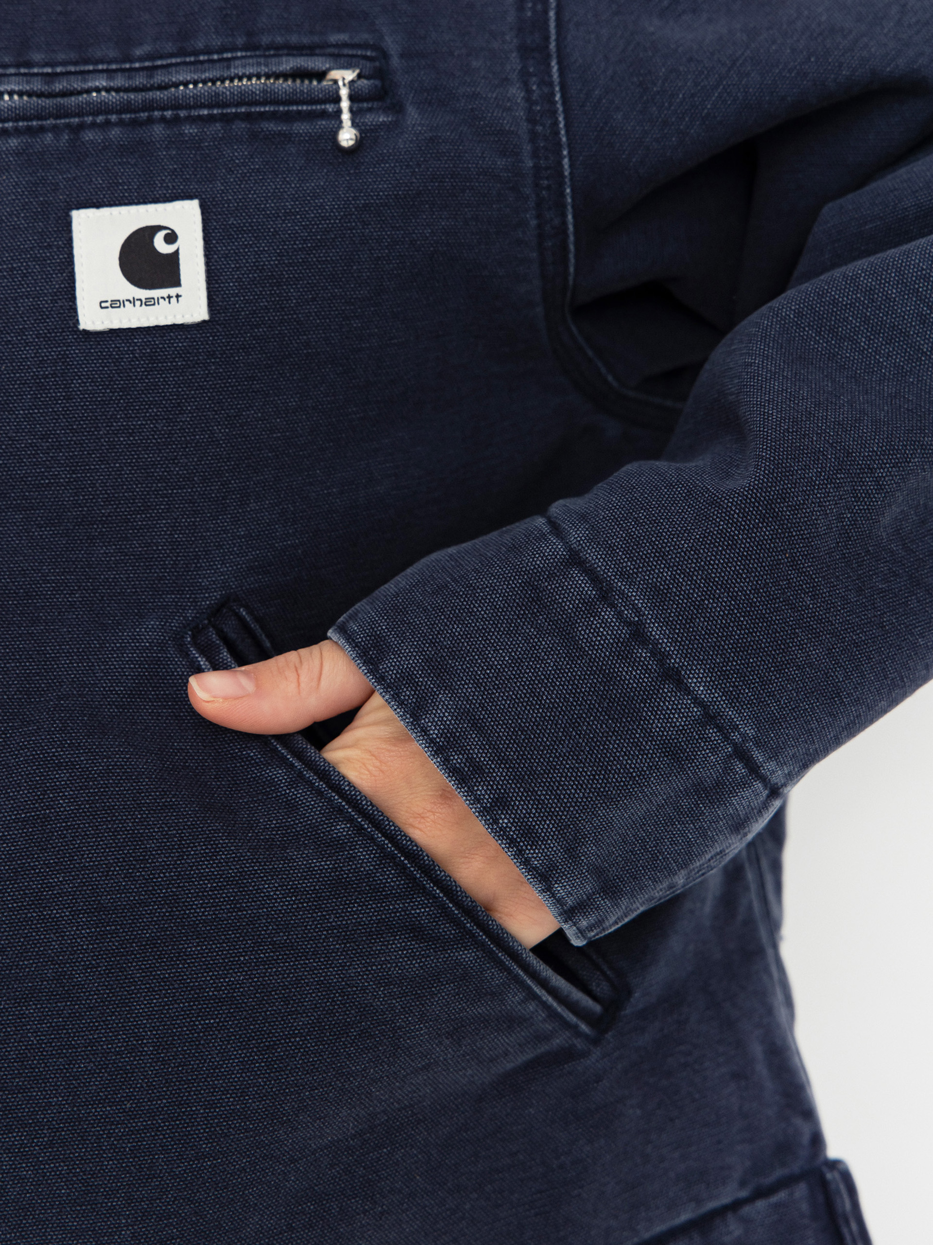 Куртка Carhartt WIP OG Detroit Wmn (dark navy/black/stone canvas)