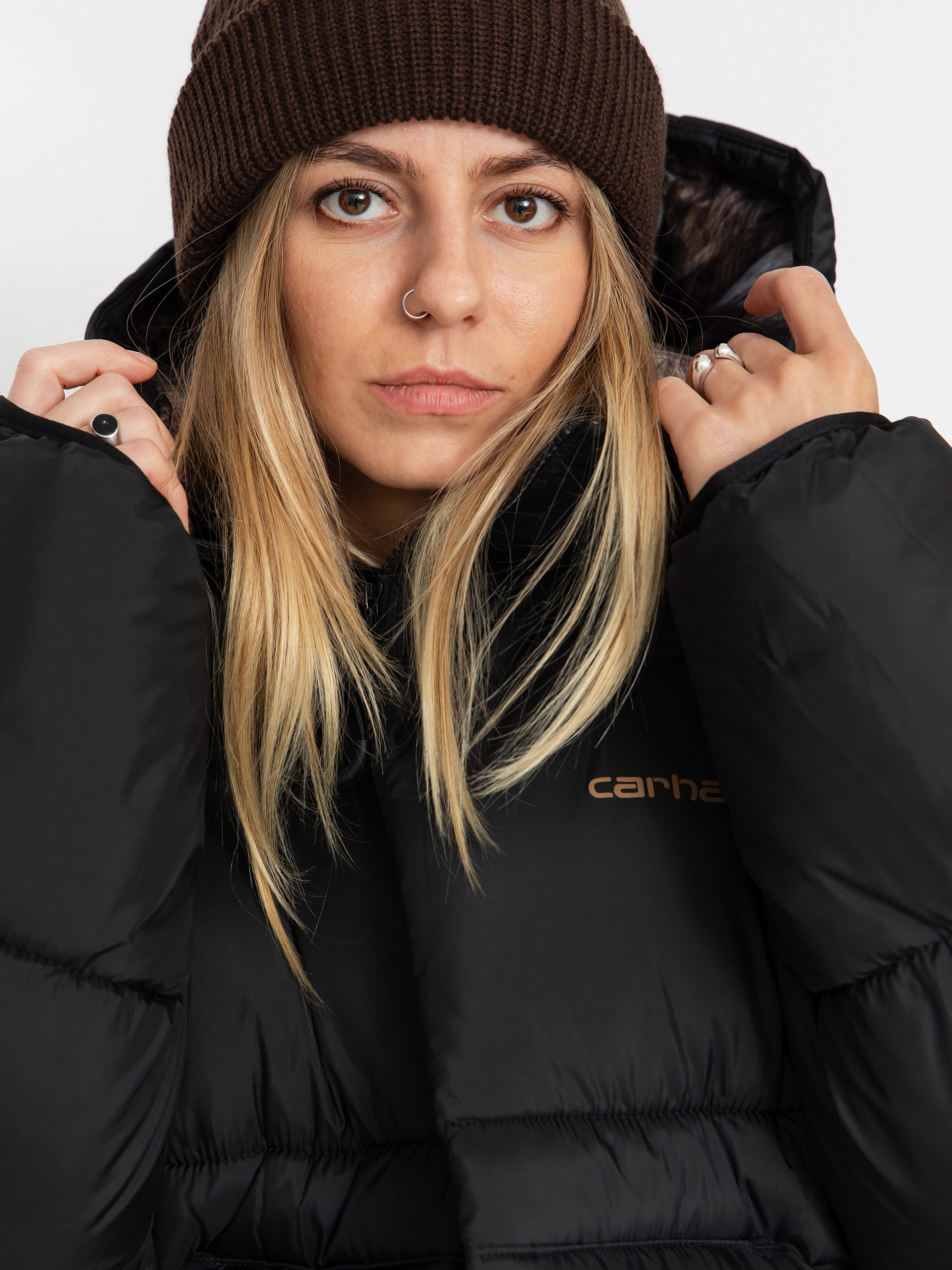 Куртка Carhartt WIP Toronto Wmn (black/wild dog print)
