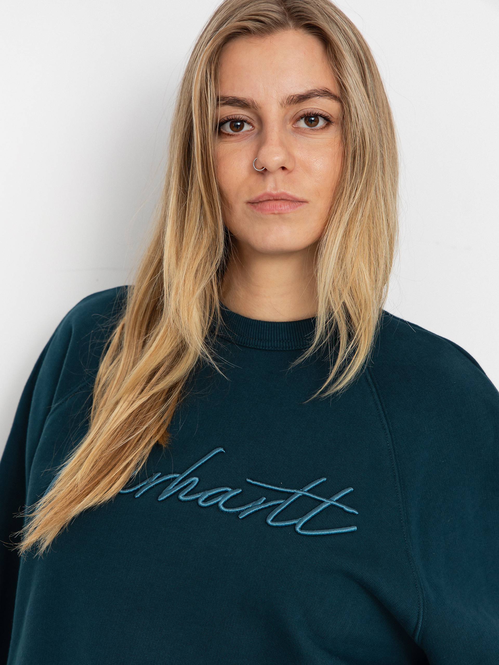 Світшот Carhartt WIP Ray Wmn (deep lagoon)