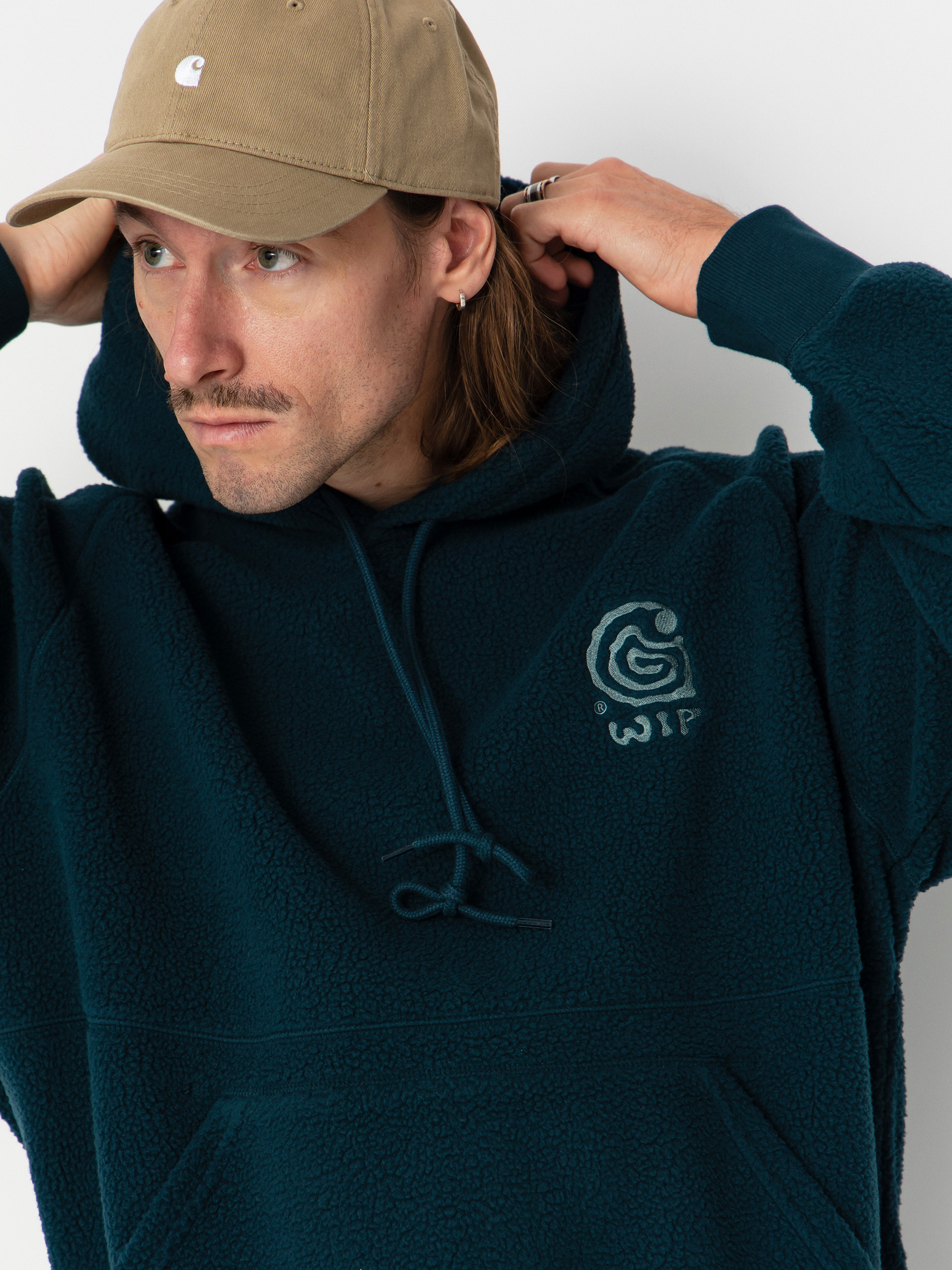 Худі Carhartt WIP Helix HD (deep lagoon/silver pine)