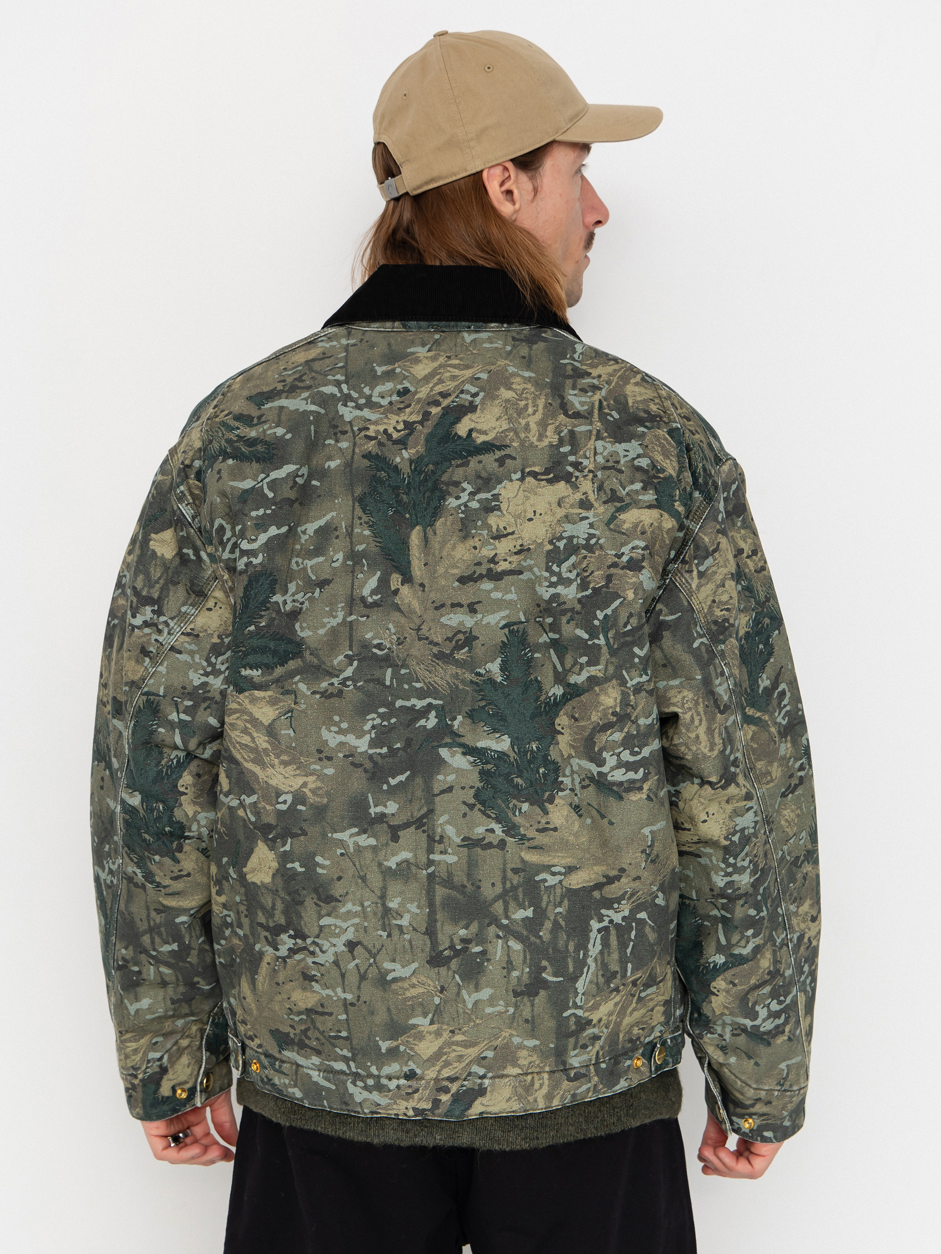 Куртка Carhartt WIP OG Detroit (camo combi/green/black/stone washed)
