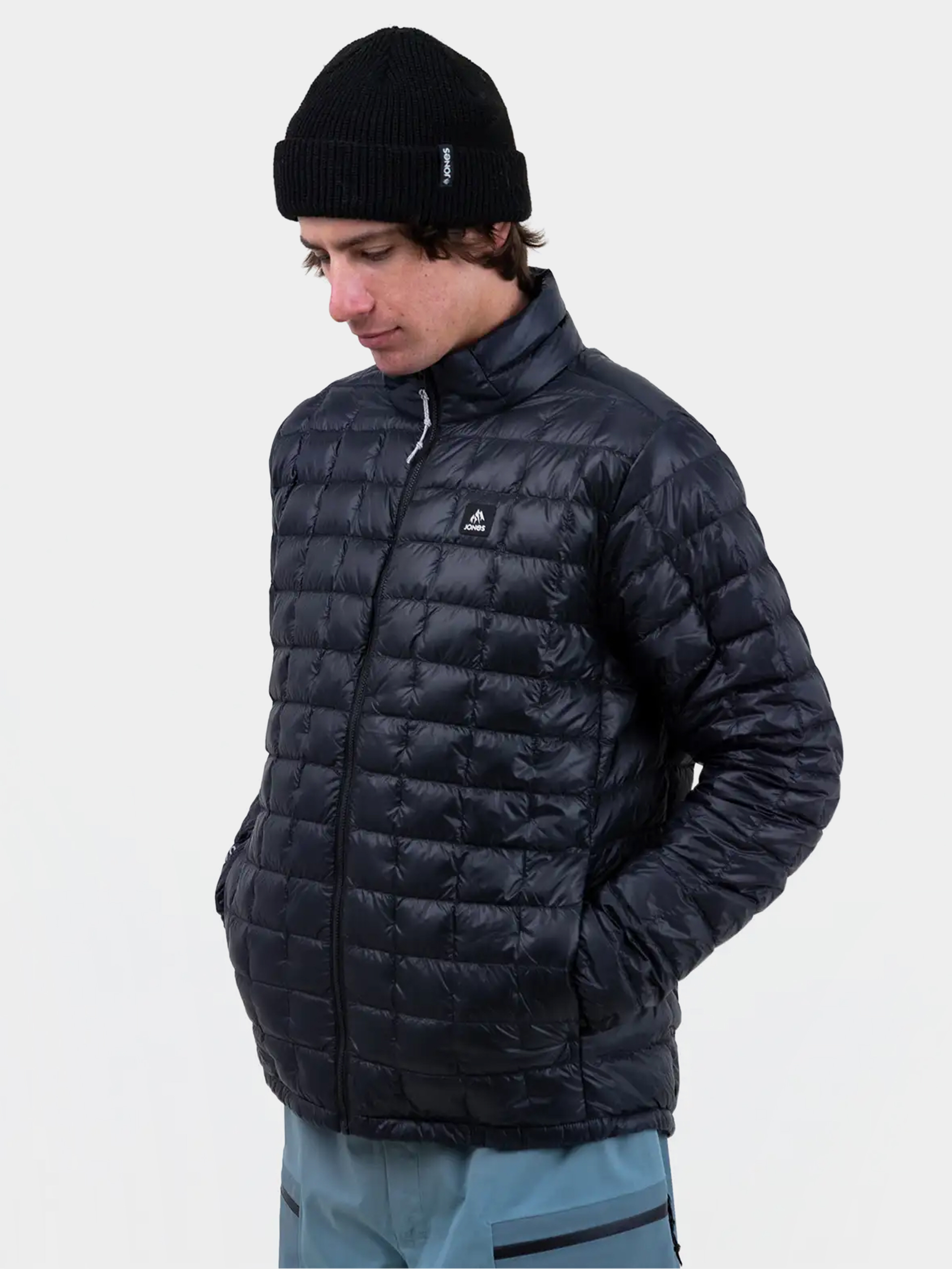 Чоловіча Сноубордична куртка Jones Snowboards Ult Re Up Down Rec (stealth black)