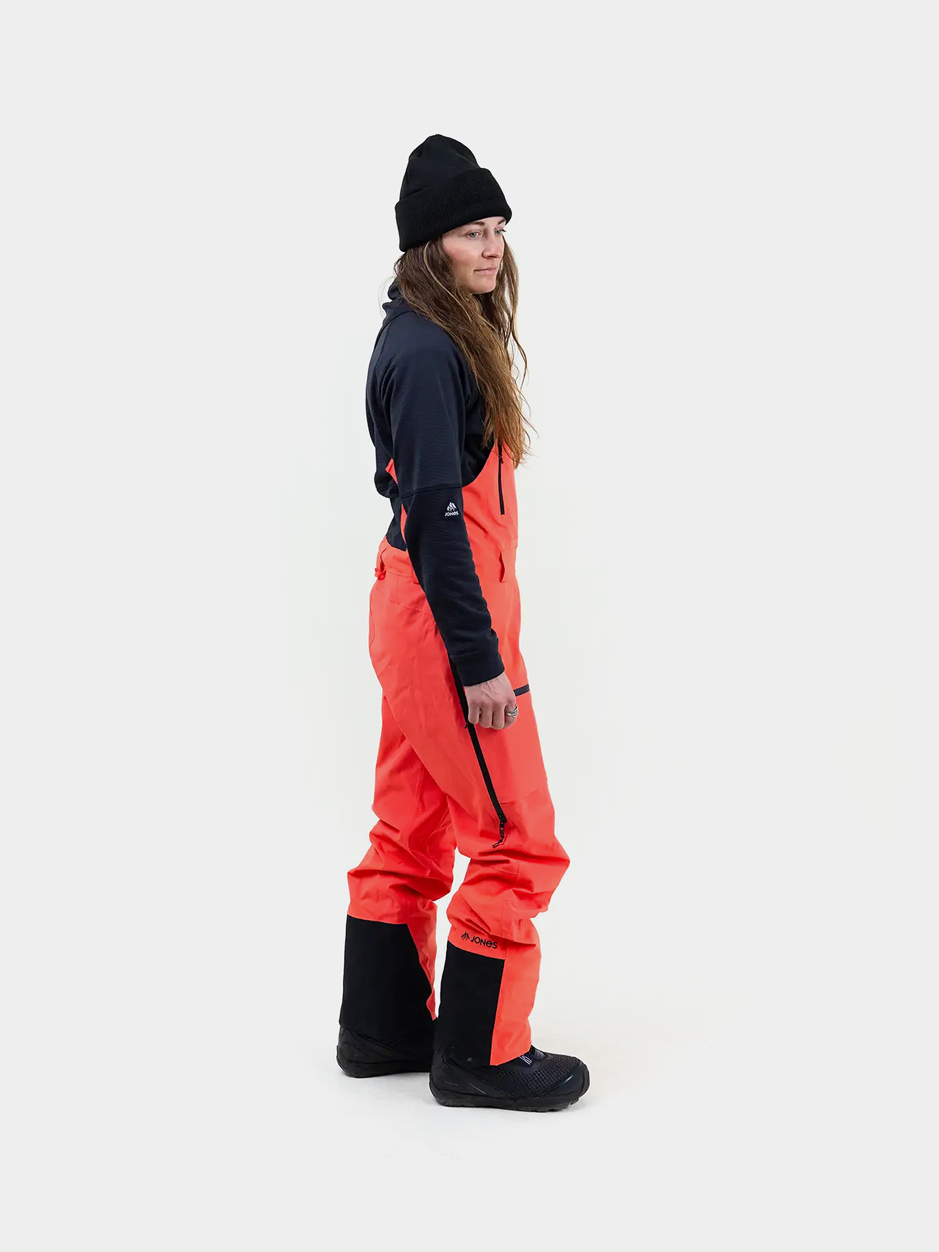 Жіночі Сноубордичні штани Jones Snowboards Mtn Surf Rec Bib (deep coral)