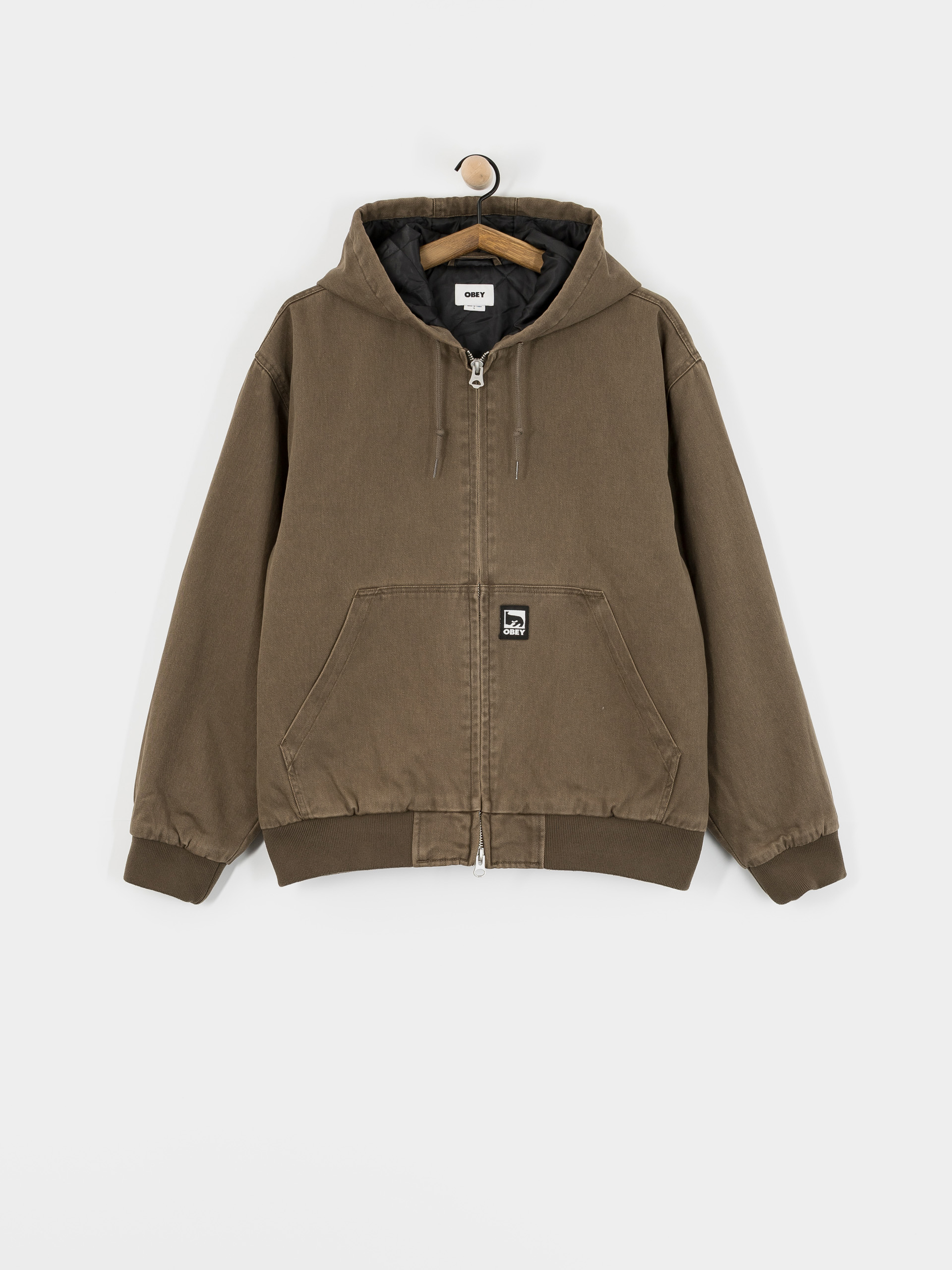 Куртка OBEY z kapturem Obey Randy ZHD (wren faded wash)