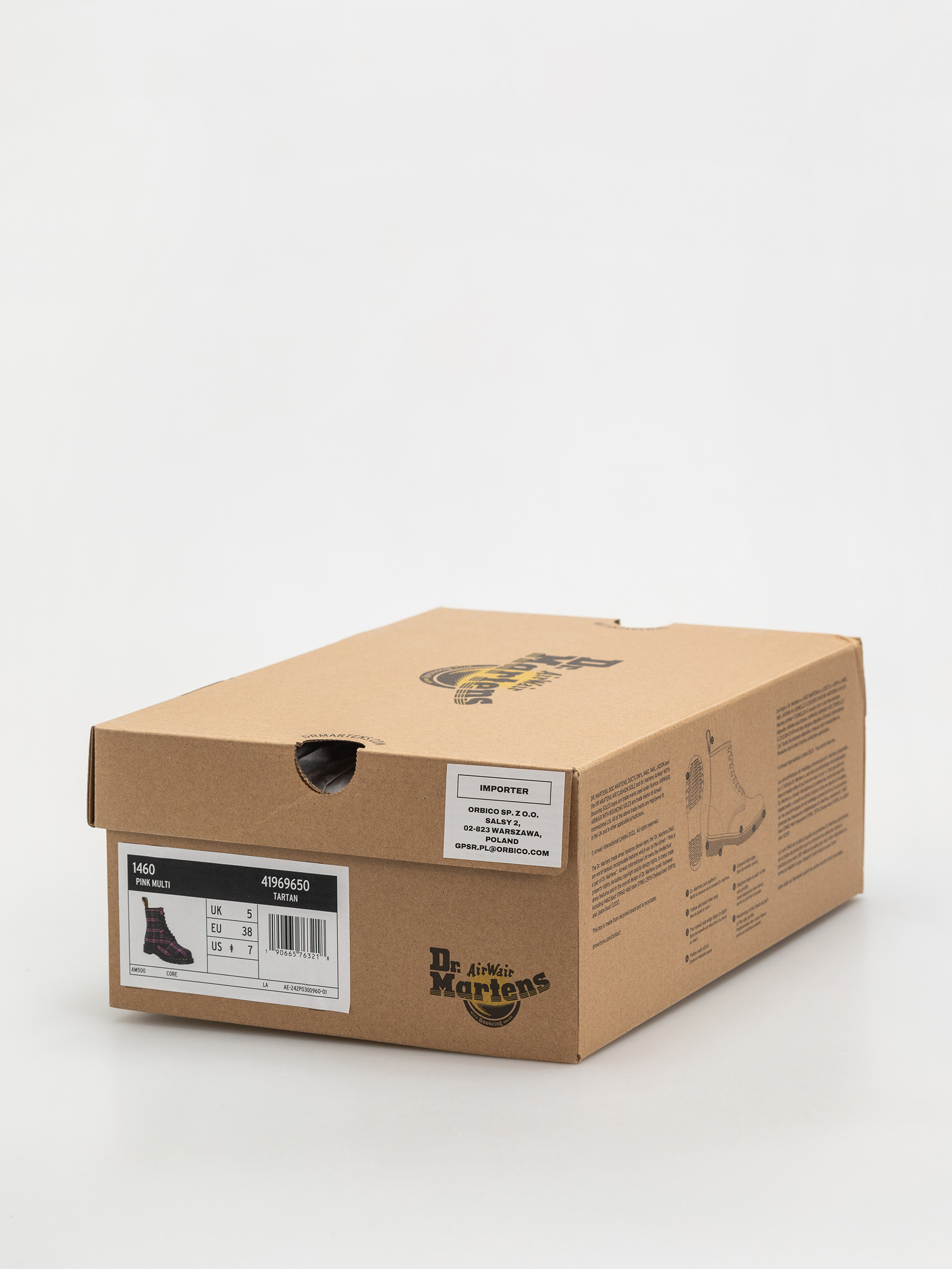 Взуття Dr. Martens 1460 Wmn (pink multi tartan)