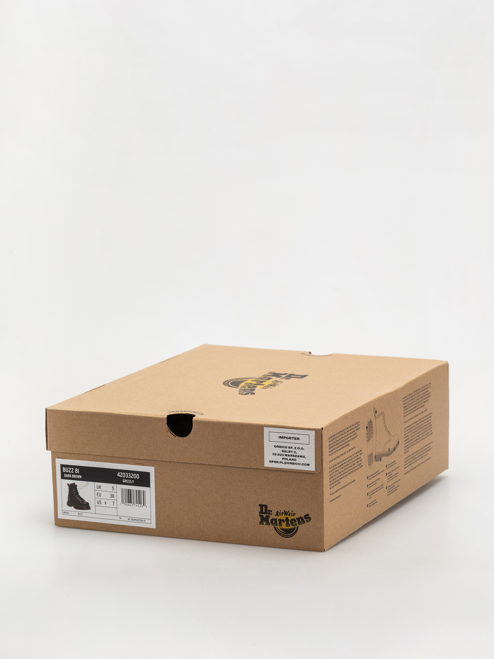 Взуття Dr. Martens Buzz 8i Wmn (dark brown grizzly)