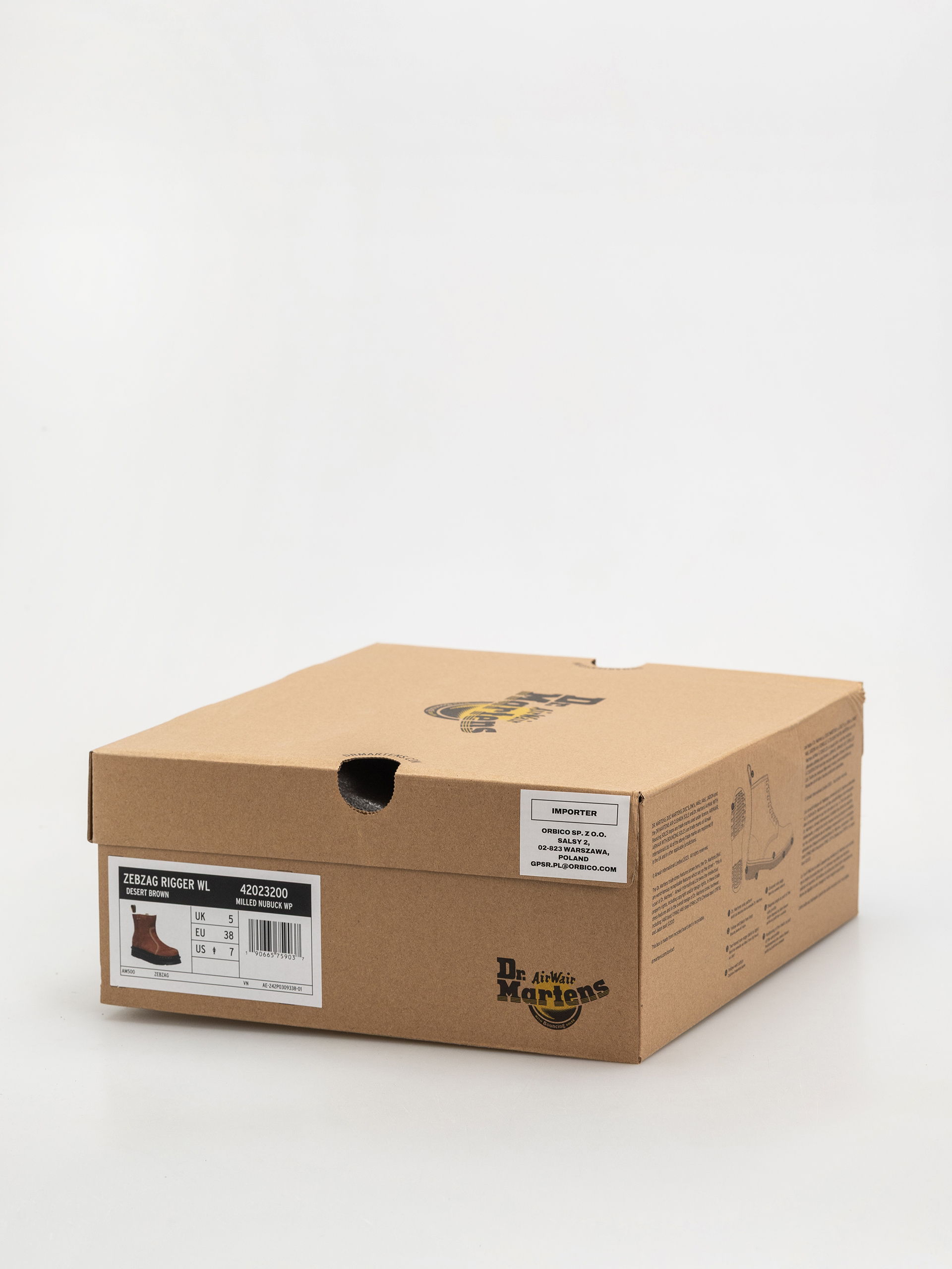 Взуття Dr. Martens ZebZag Rigger WL Rigger Wmn (desert brown milled nubuck wp)