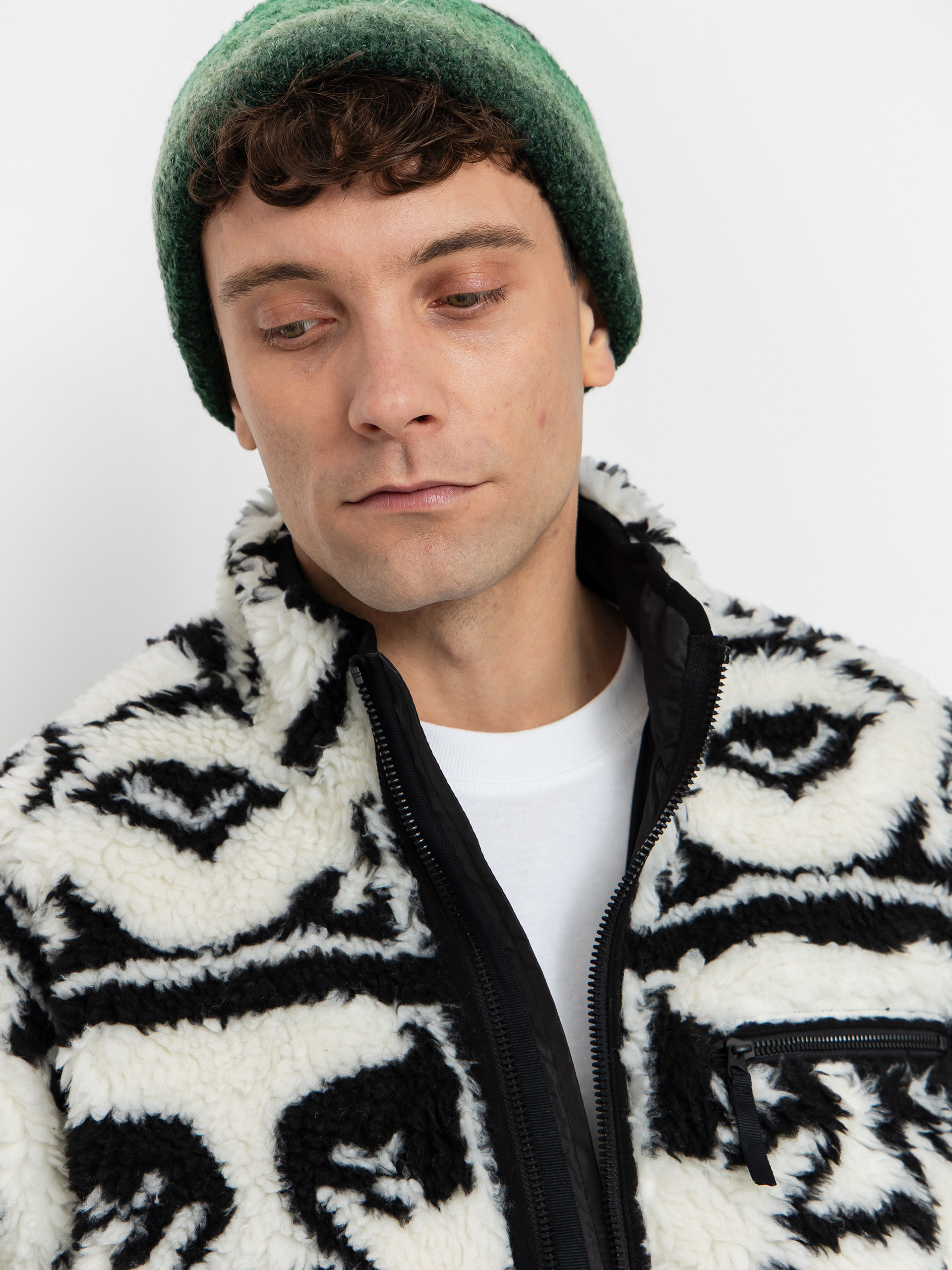 Чоловічий Флісовий светр OBEY Obey Repeated Icon Sherpa (black multi)