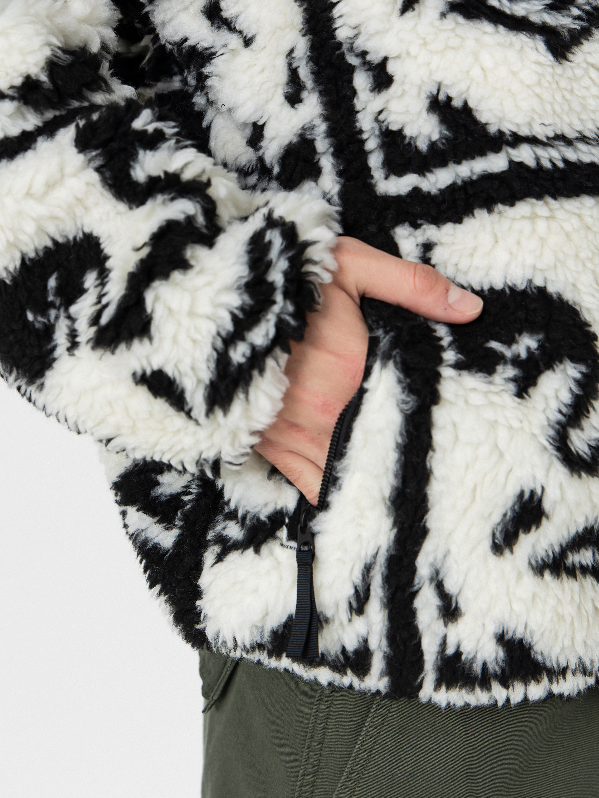 Чоловічий Флісовий светр OBEY Obey Repeated Icon Sherpa (black multi)