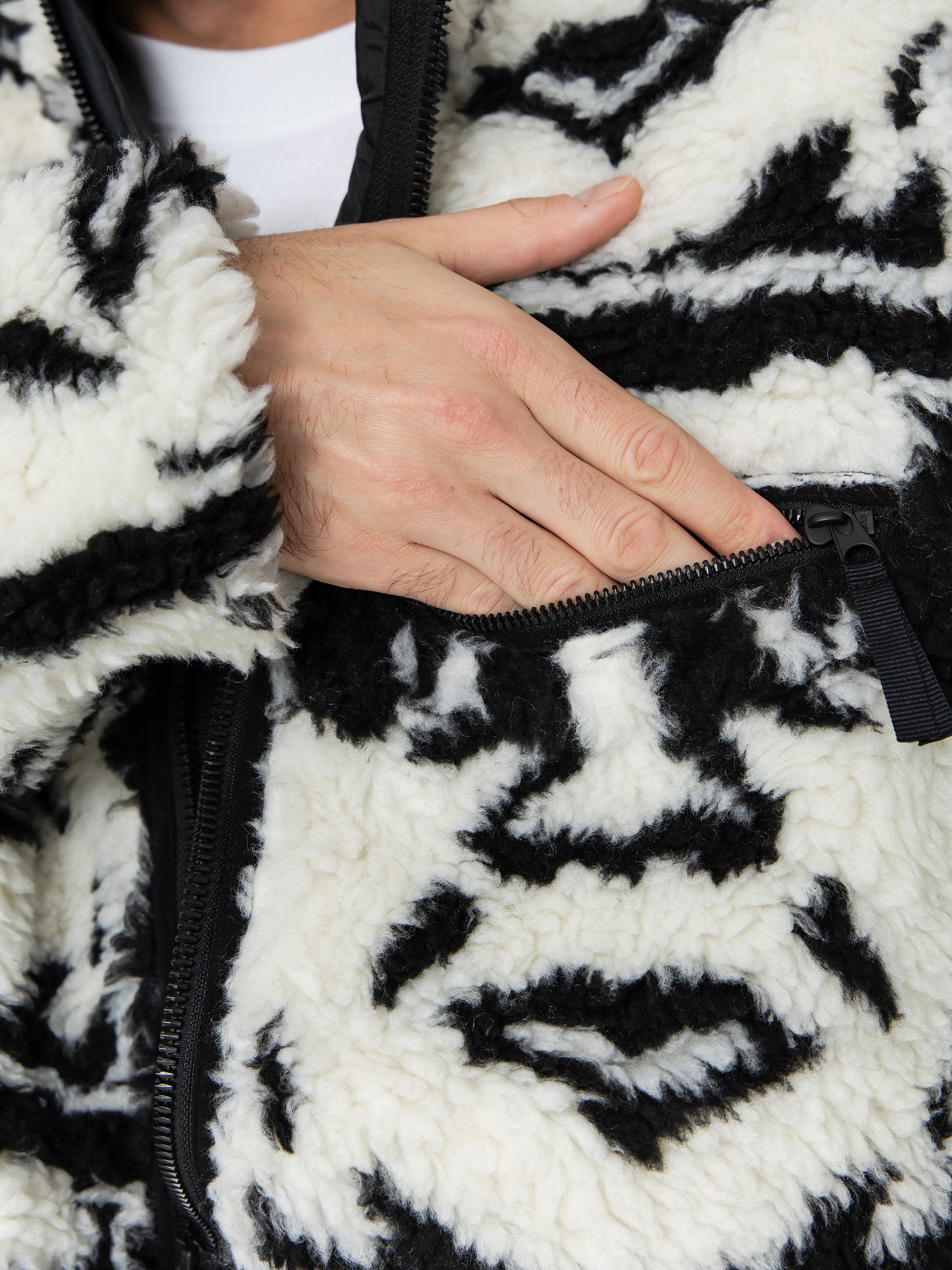 Чоловічий Флісовий светр OBEY Obey Repeated Icon Sherpa (black multi)