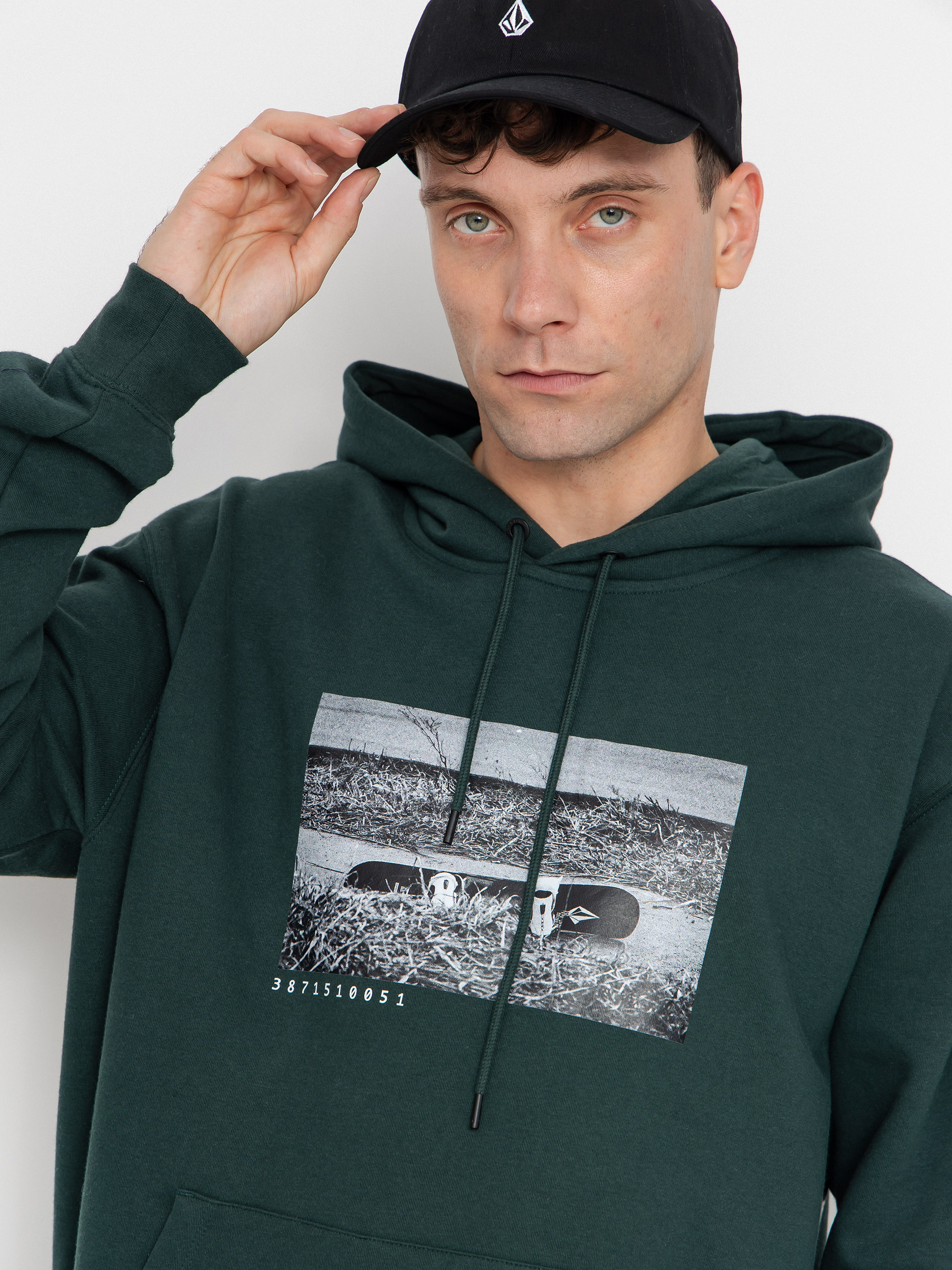 Худі Volcom Essential HD (black green)