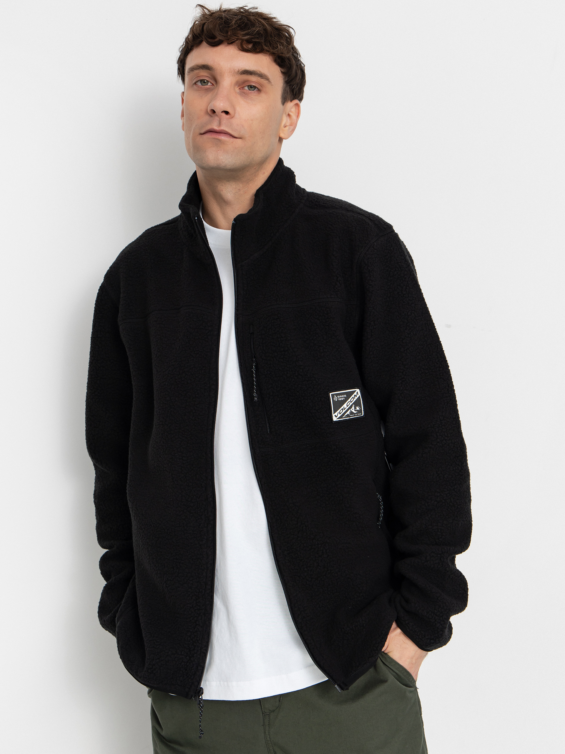 Флісовий светр Volcom Nelson Sherpa (black)