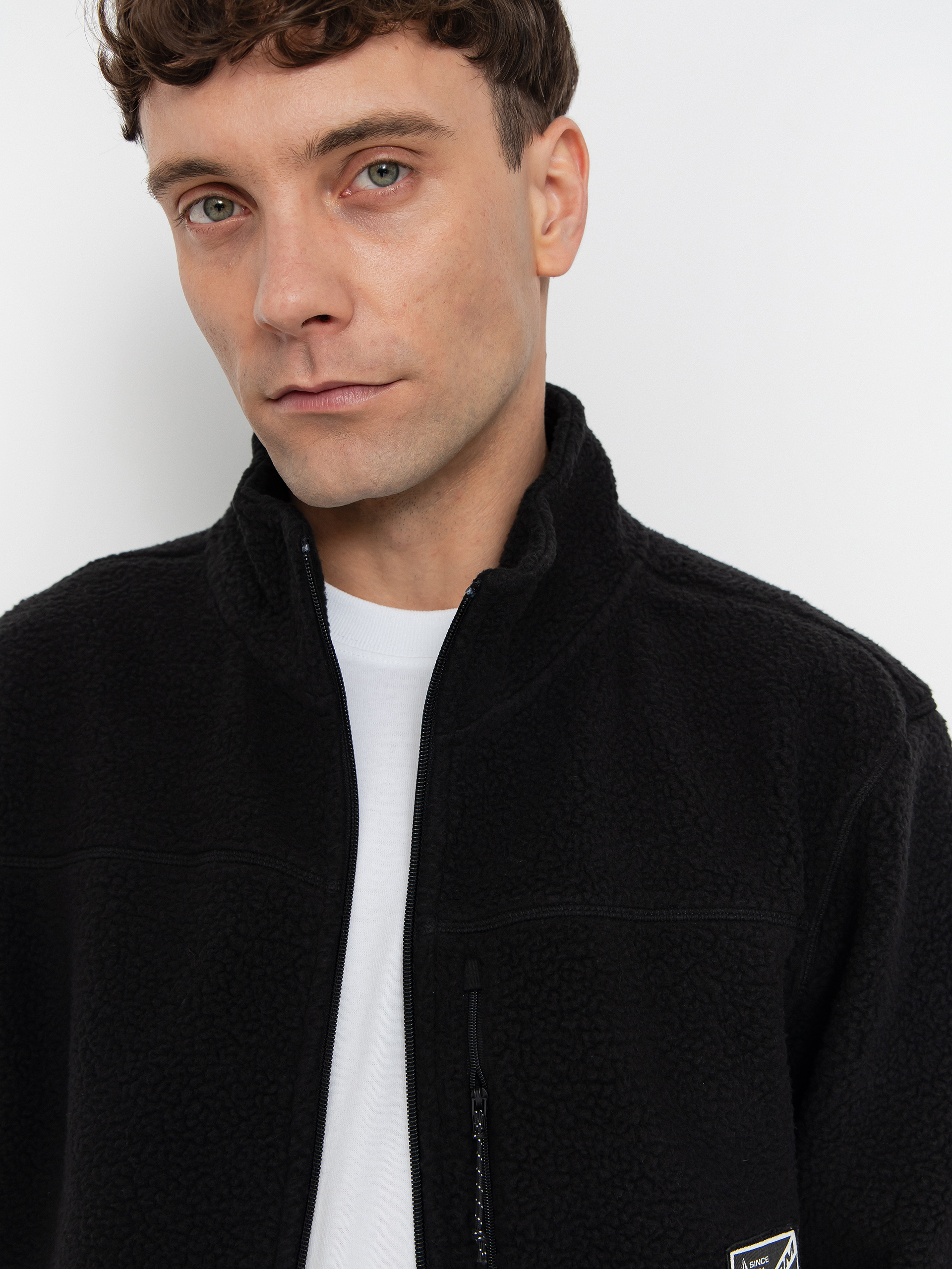 Чоловічий Флісовий светр Volcom Nelson Sherpa (black)