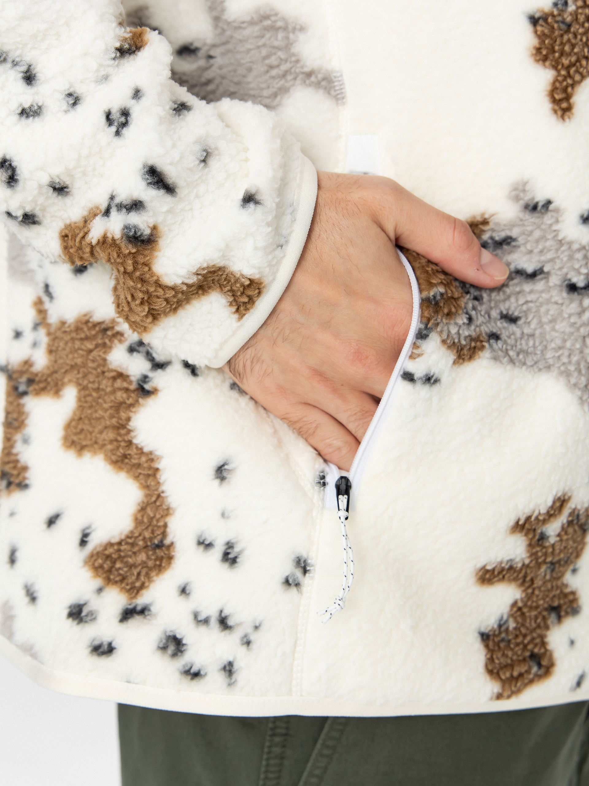 Чоловічий Флісовий светр Volcom Nelson Sherpa ZHD (white)