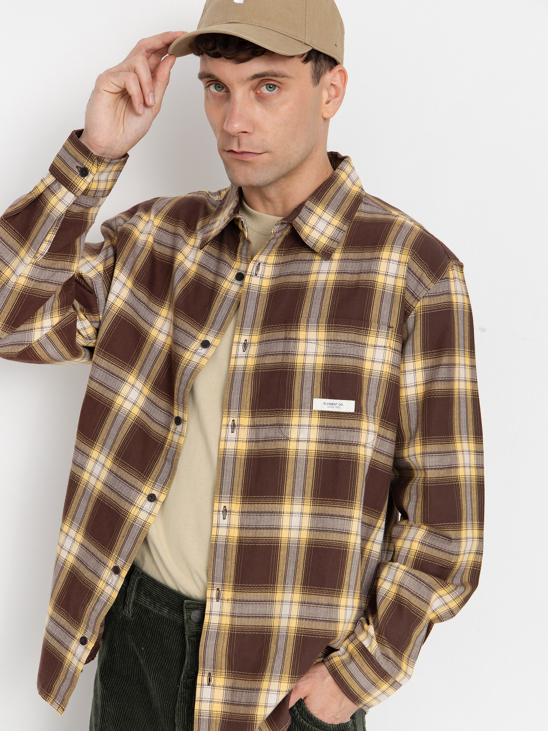 Сорочка Element All Season 1Pkt Lightweight (java/cornsilk plaid)