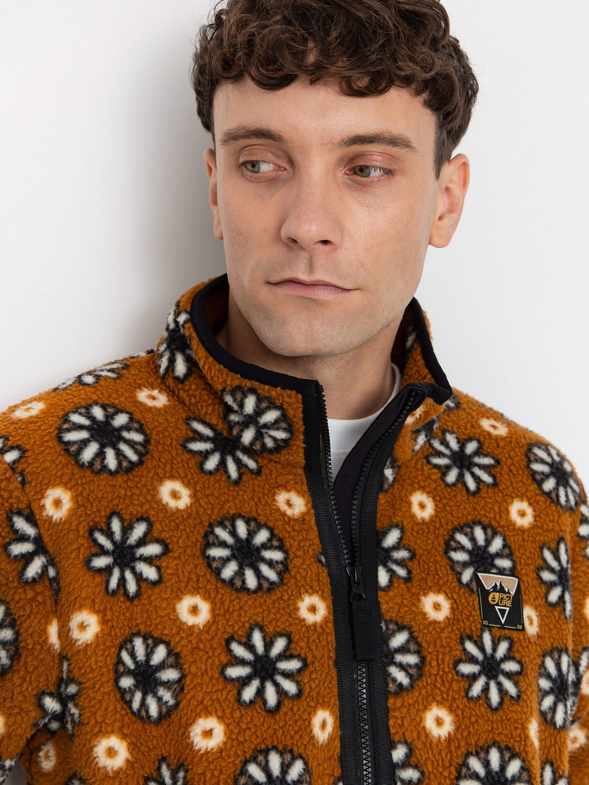 Чоловічий Флісовий светр Picture Kimag Printed 1/4 Zip (daisy print)