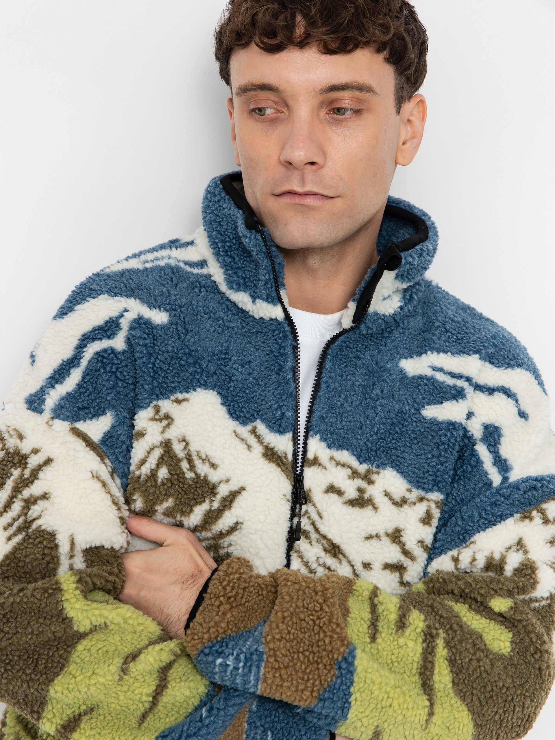 Чоловічий Флісовий светр Picture Hafdals (cloudy landsc sherpa m)