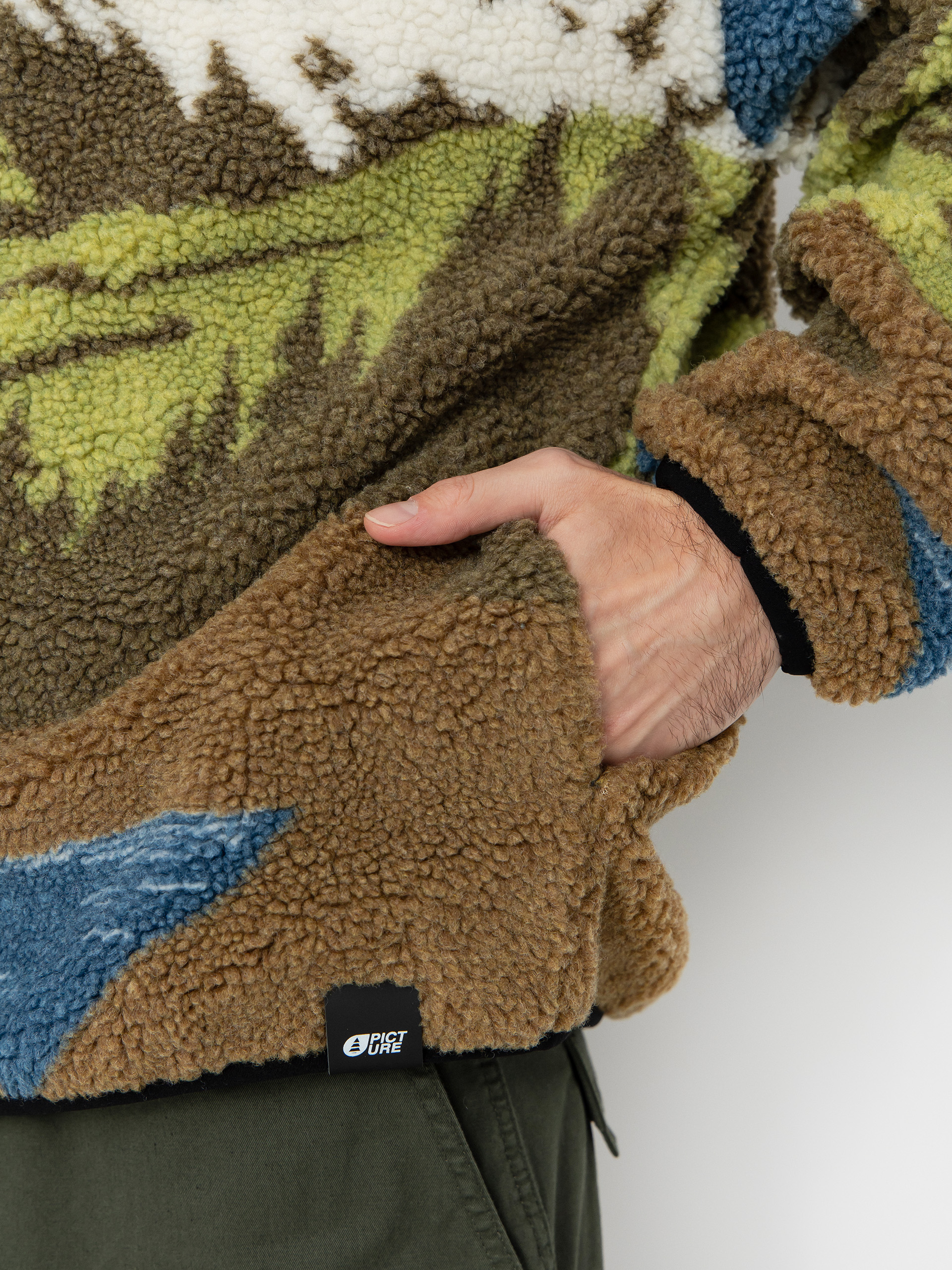 Чоловічий Флісовий светр Picture Hafdals (cloudy landsc sherpa m)