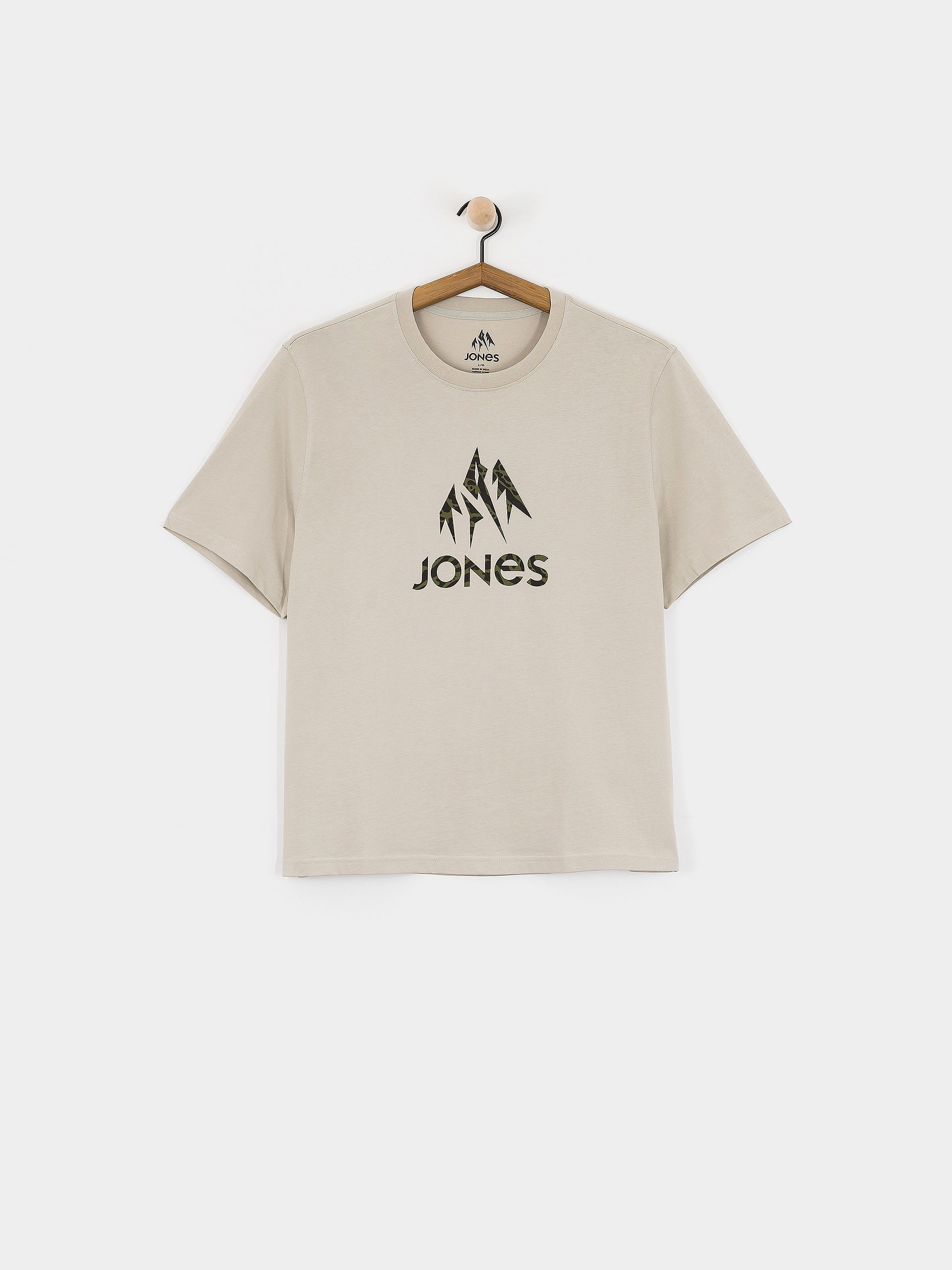 Футболка Jones Snowboards Truckee Org Cot (smoke gray)