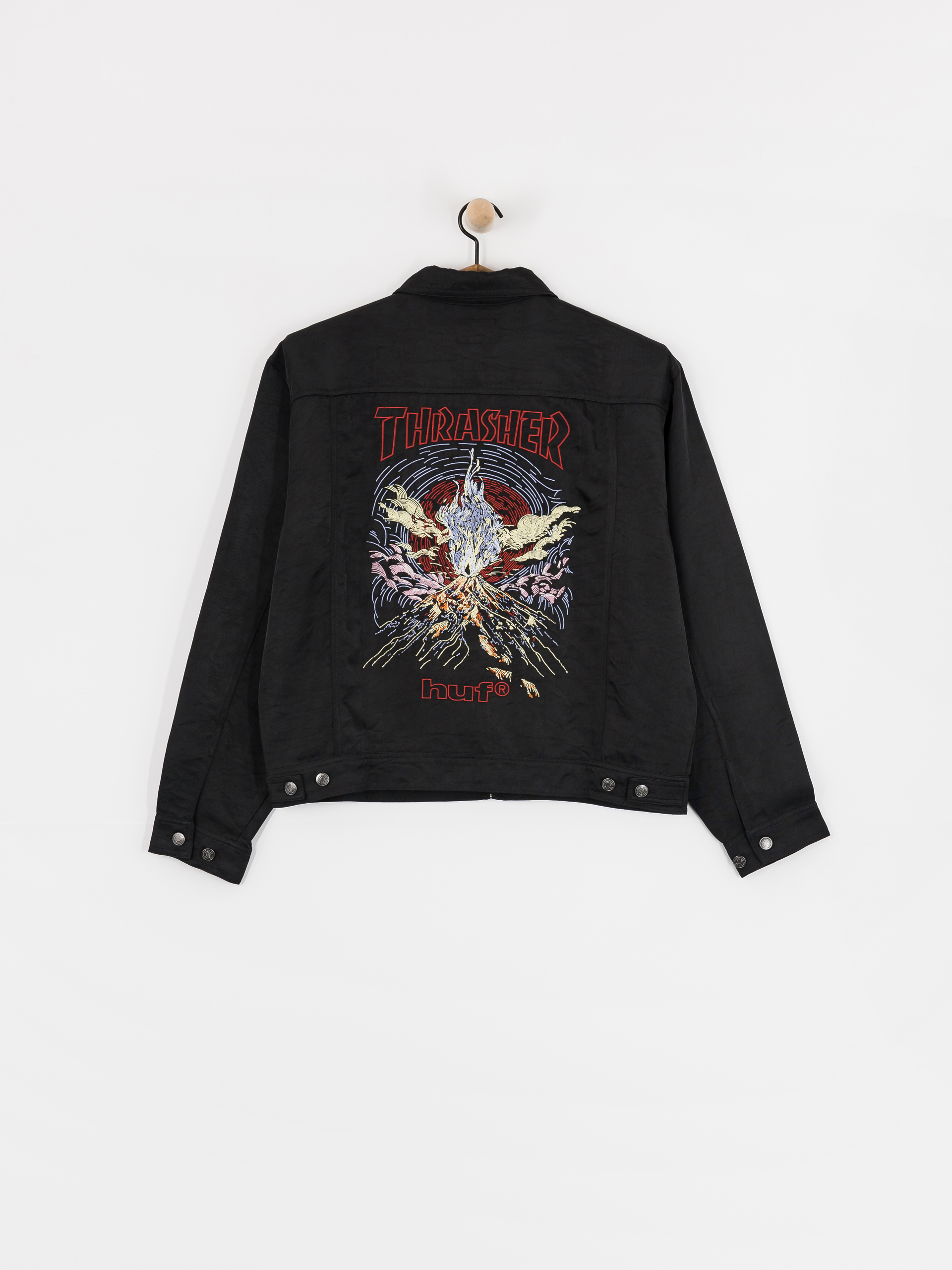 Куртка HUF X Thrasher Trucker (black)