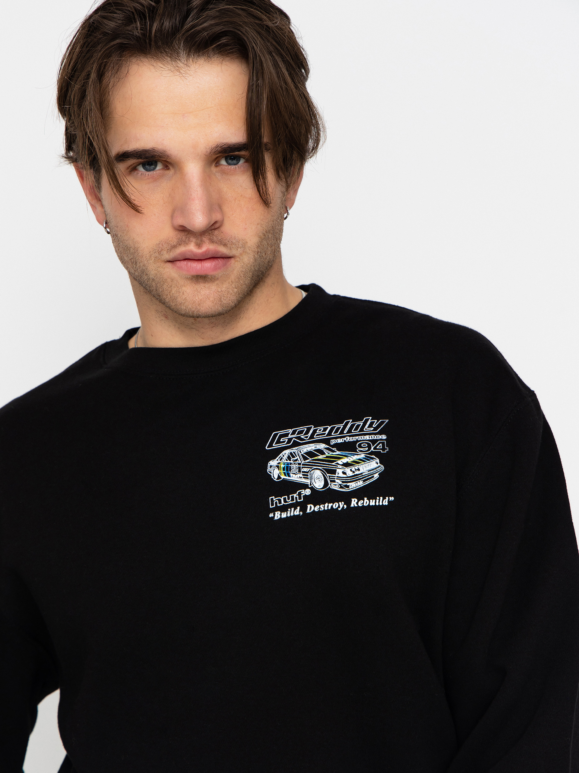 Світшот HUF X Greddy Retro Mod (black)