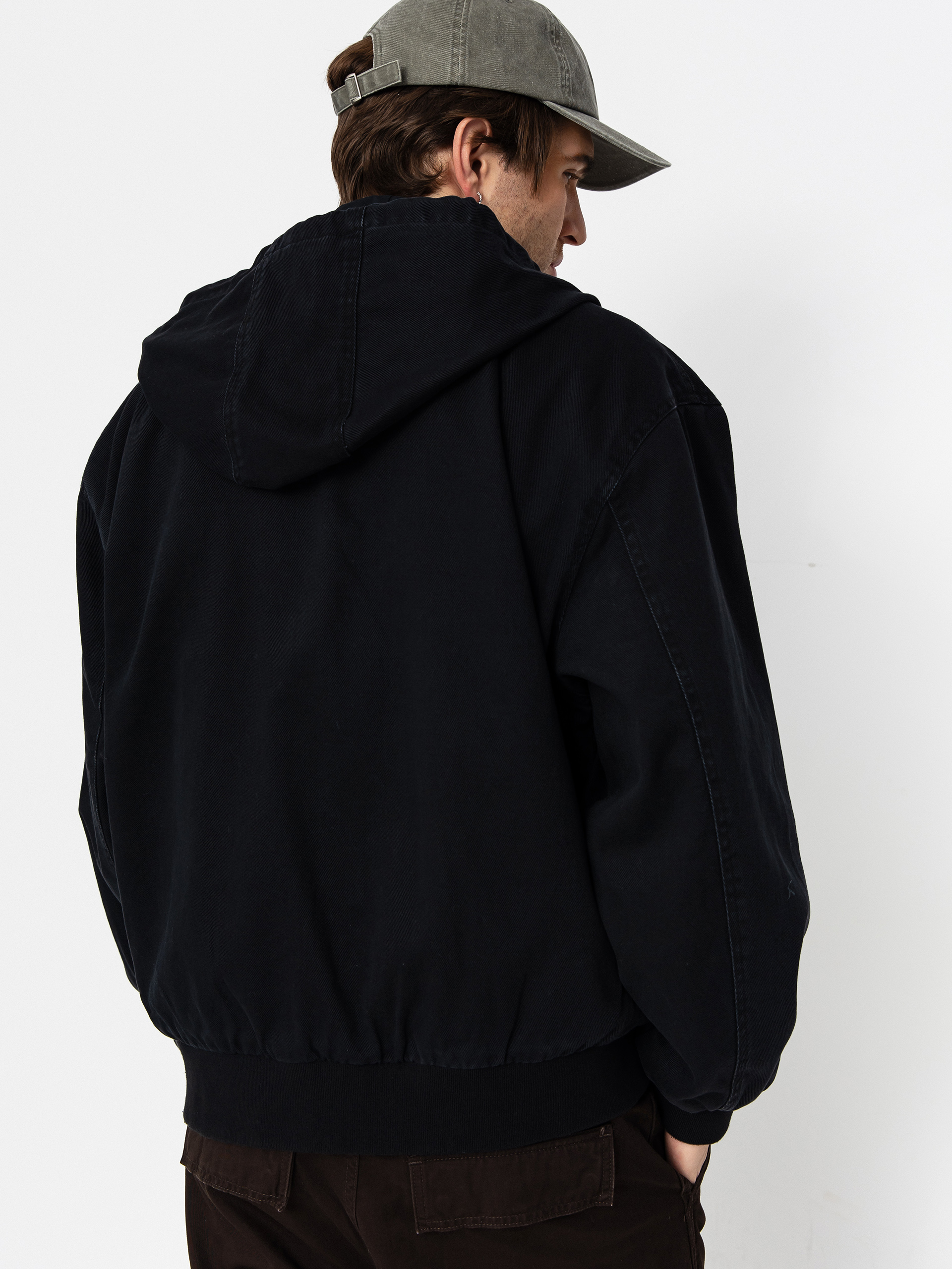 Куртка OBEY Obey Glen Zip Up (black faded wash)