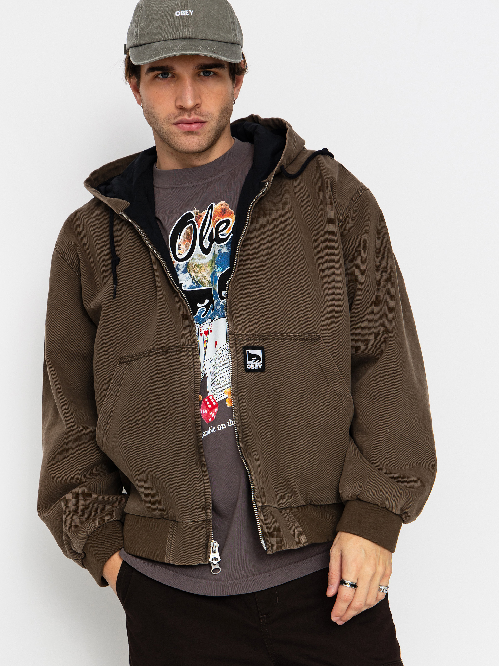 Куртка OBEY Obey Glen Zip Up (wren faded wash)