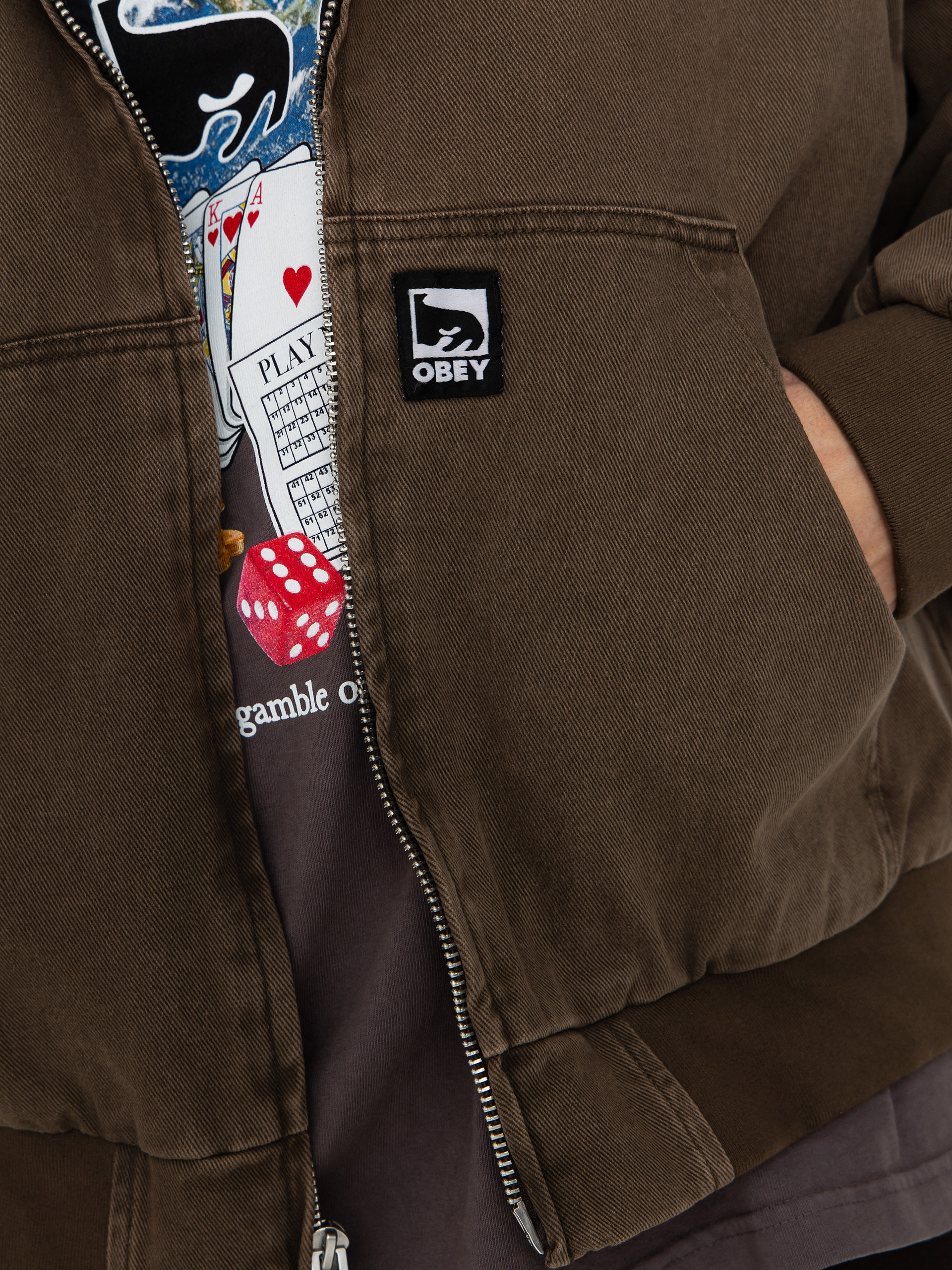 Куртка OBEY Obey Glen Zip Up (wren faded wash)