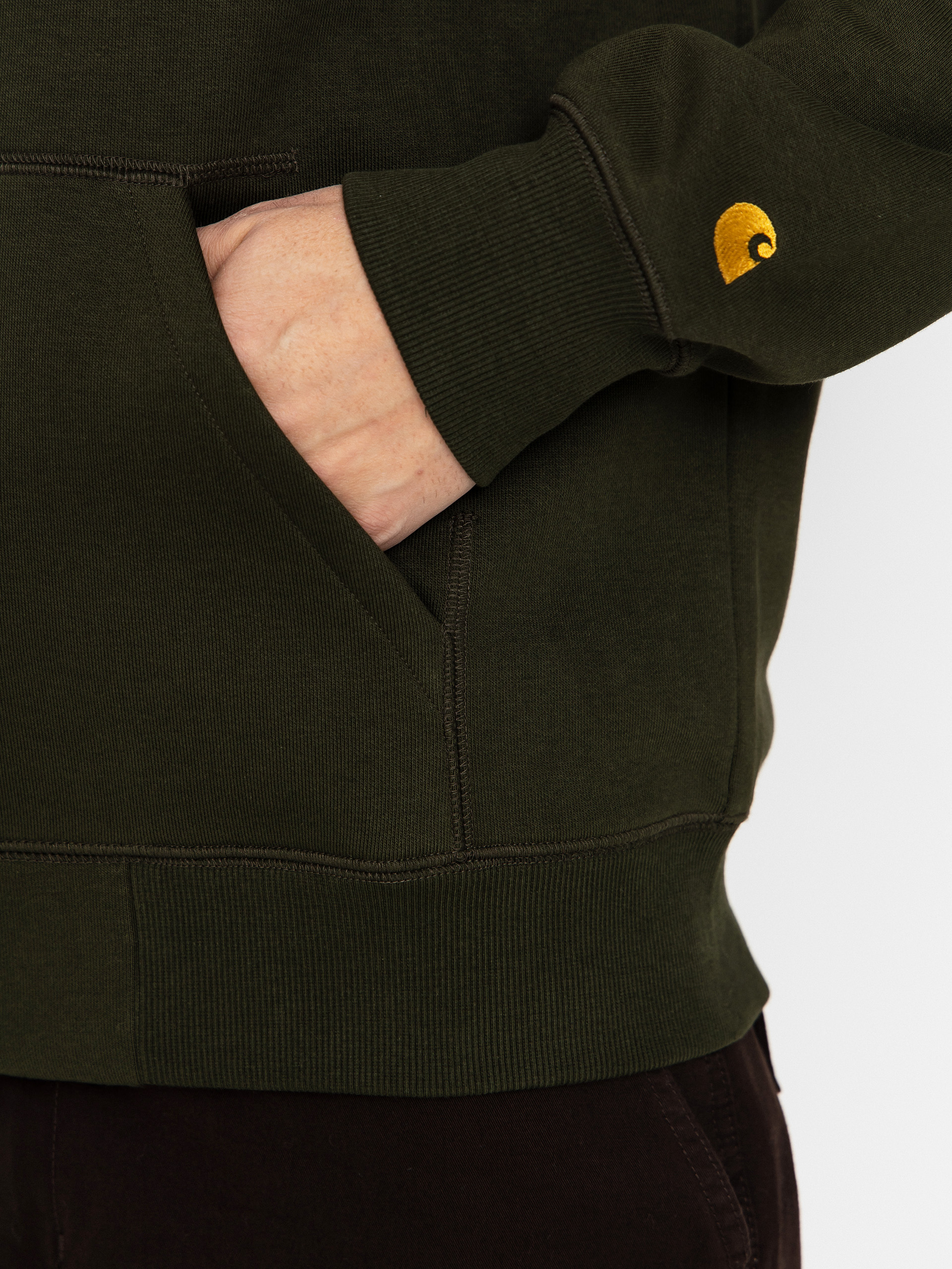 Худі Carhartt WIP Chase ZHD (olive/gold)
