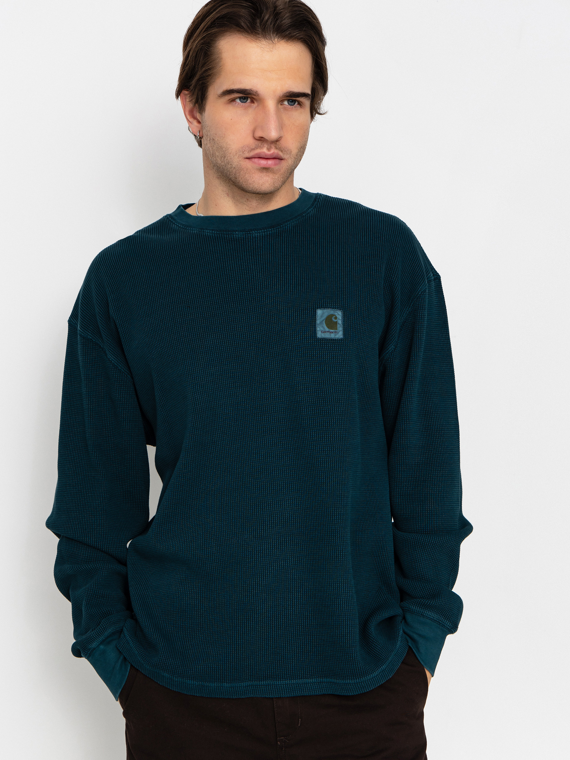 u041bu043eu043du0433u0441u043bu0456u0432 Carhartt WIP Vista Waffle (deep lagoon/garment dyed)