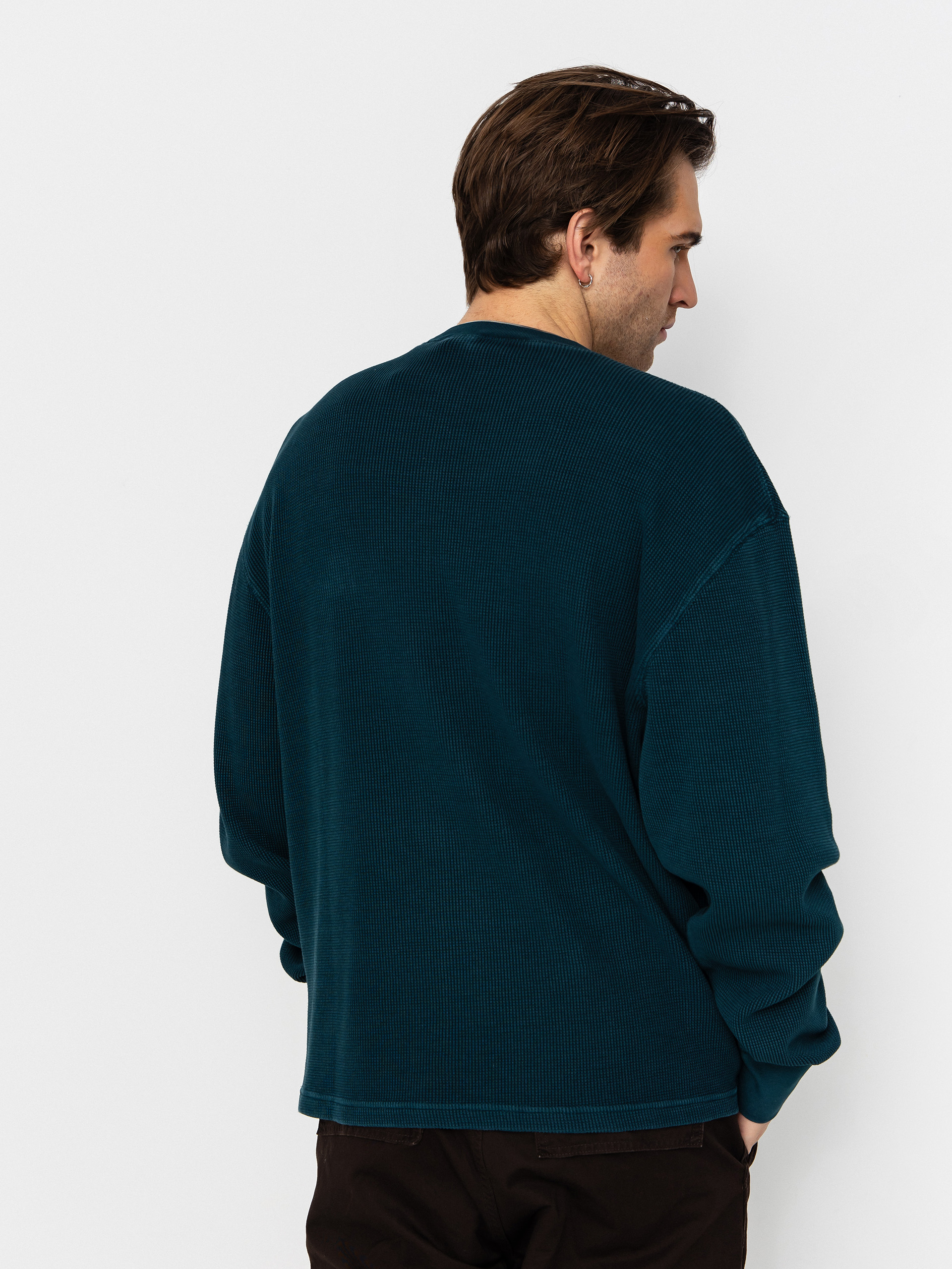 Лонгслів Carhartt WIP Vista Waffle (deep lagoon/garment dyed)