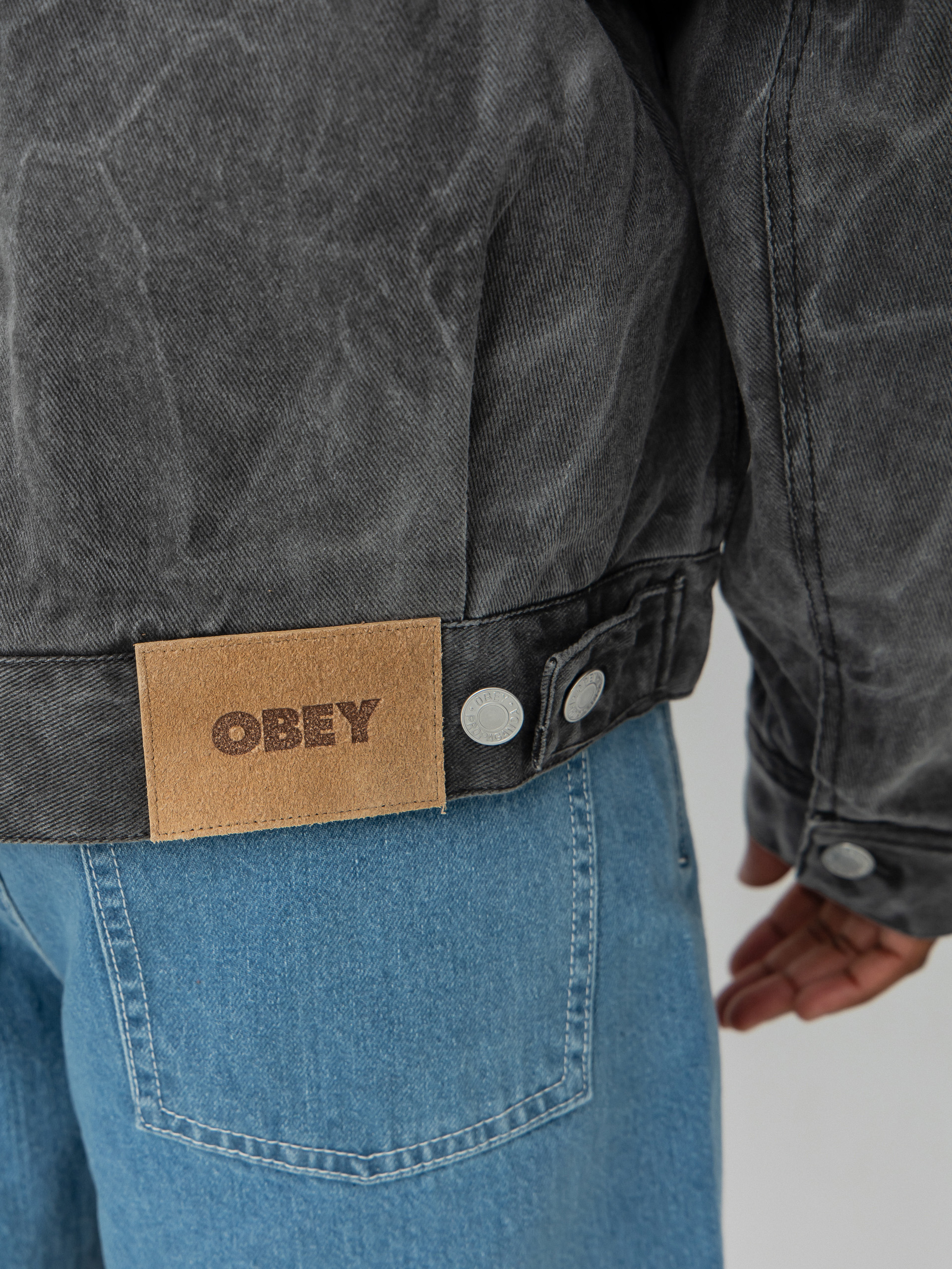 Куртка OBEY Obey Workman Zip (black wrinkle wash)