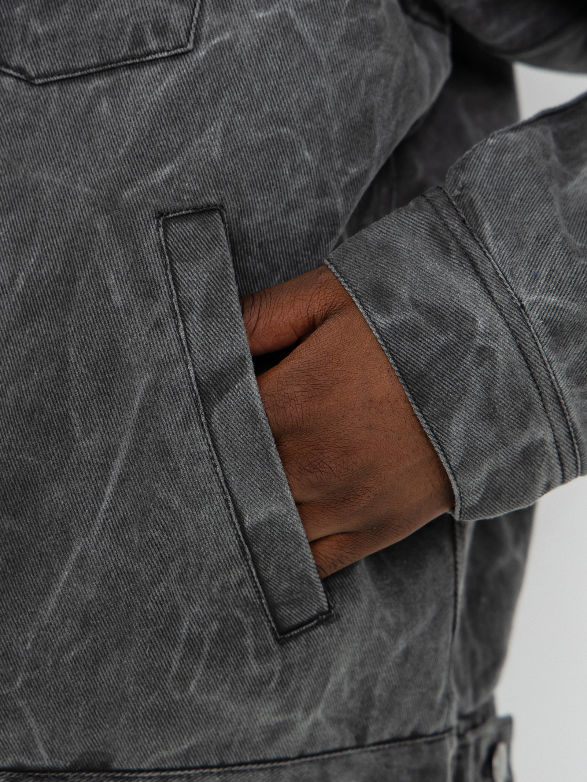 Куртка OBEY Obey Workman Zip (black wrinkle wash)