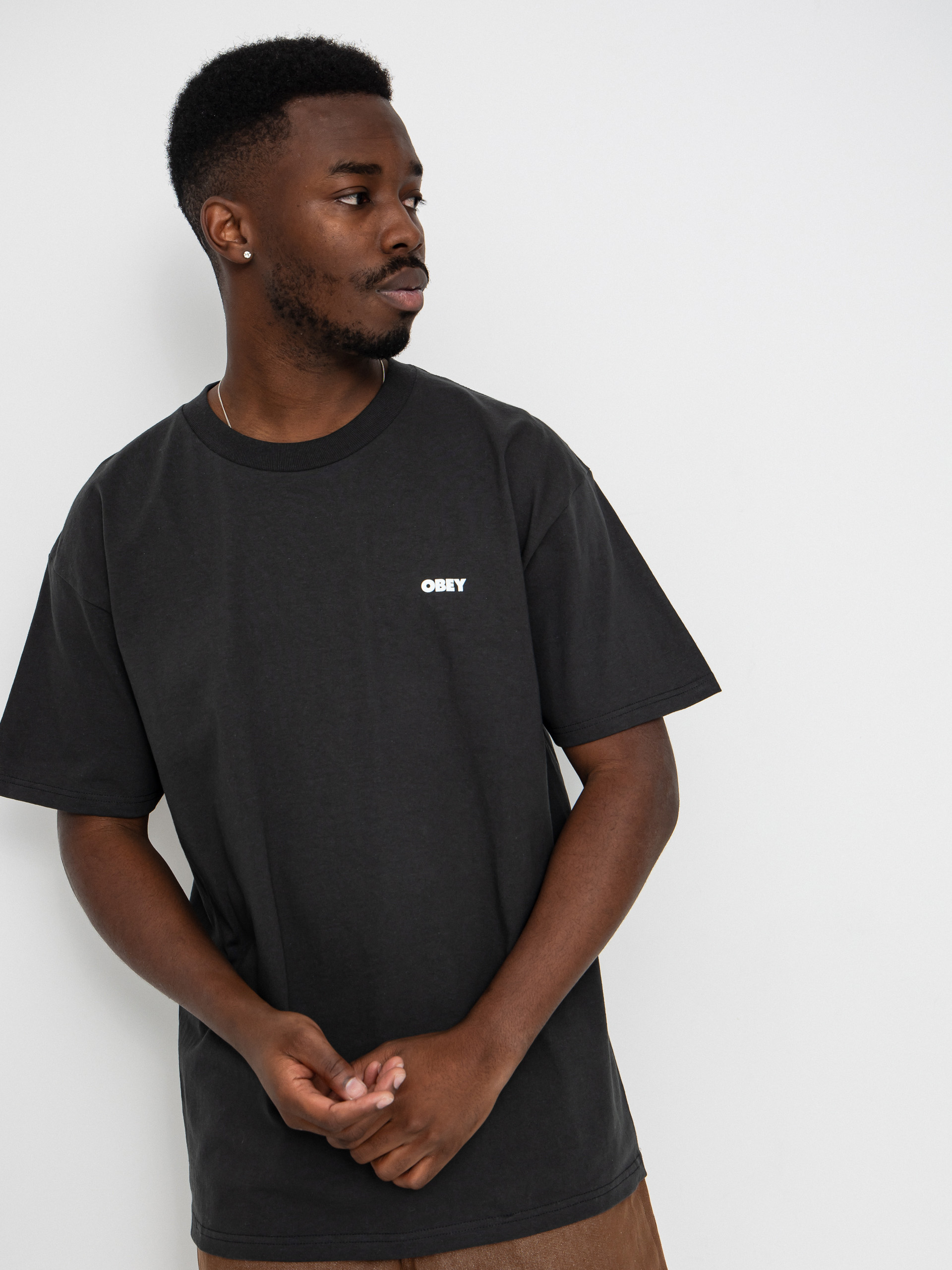 Футболка OBEY Obey Steady Mobbin (vintage black)