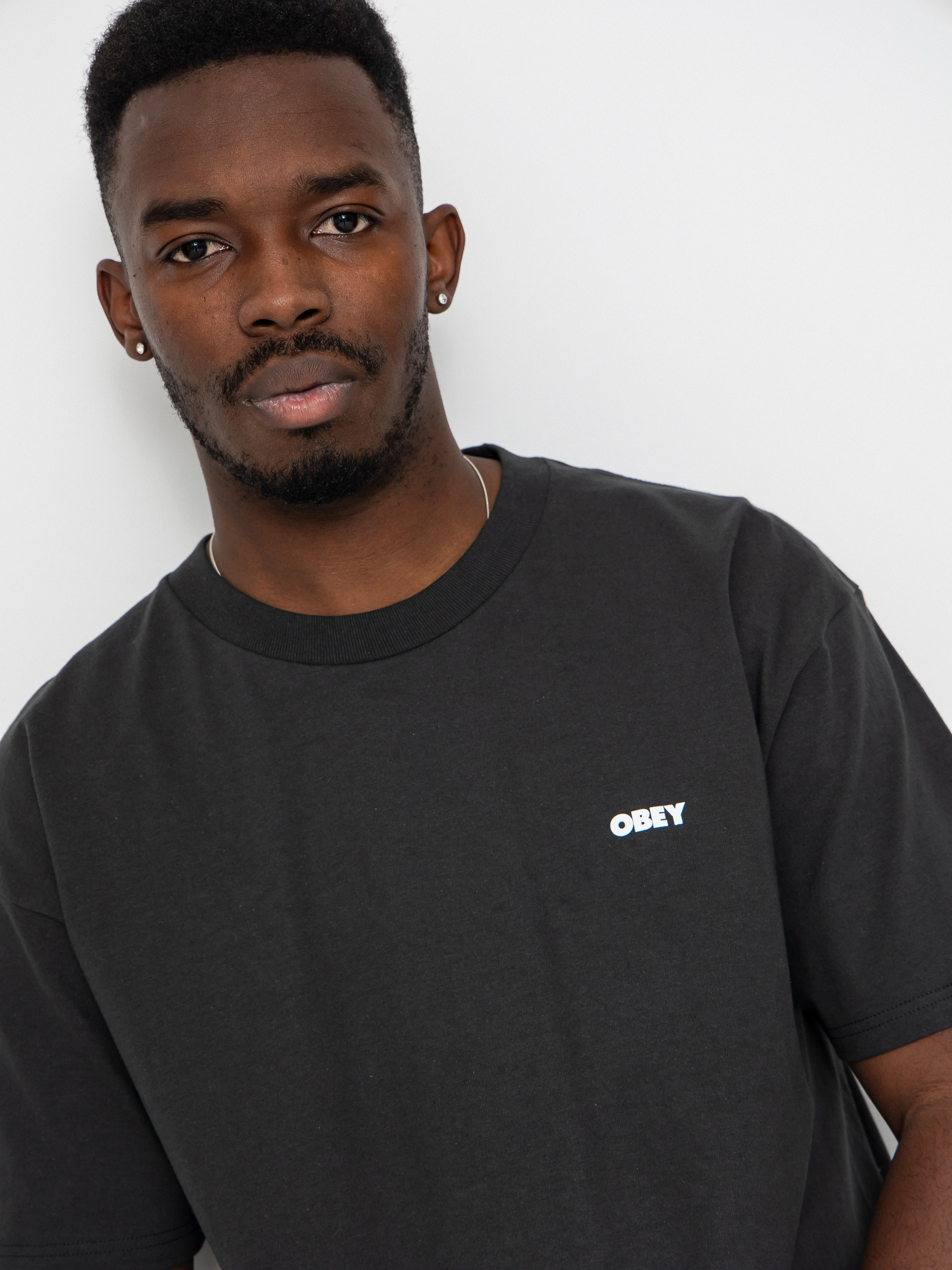 Футболка OBEY Obey Steady Mobbin (vintage black)