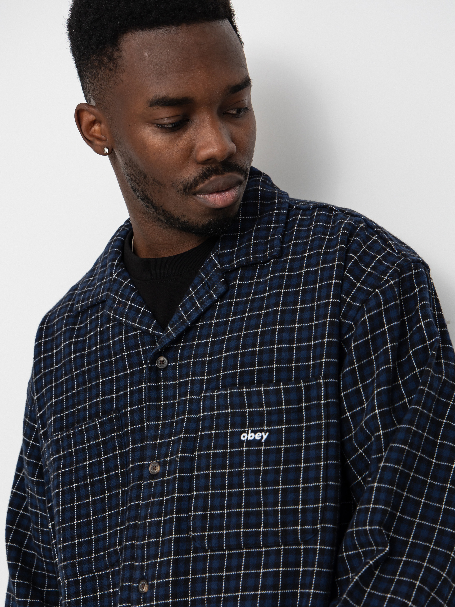 Сорочка OBEY Adams (academy navy multi)