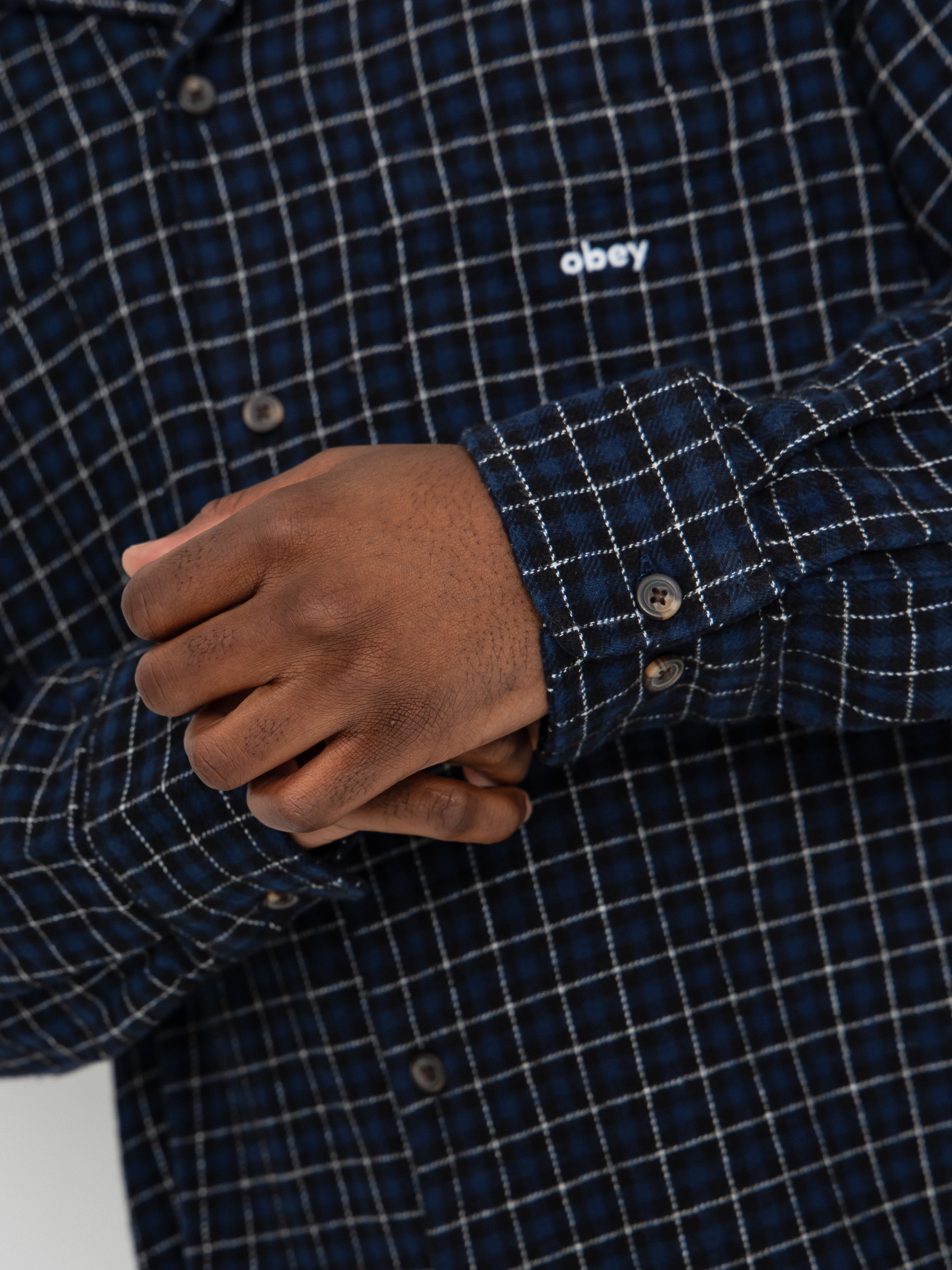 Сорочка OBEY Adams (academy navy multi)