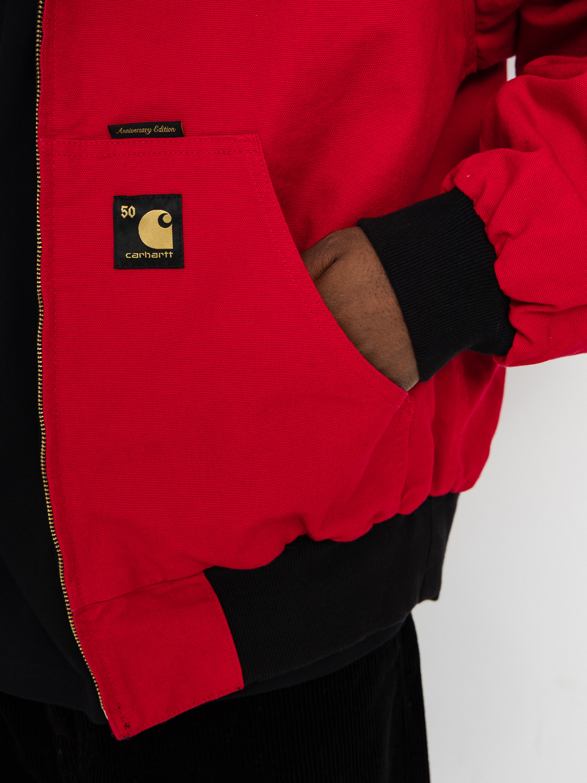 Куртка Carhartt WIP 50 Years Anniversary OG Active (black/usa red/rinsed)