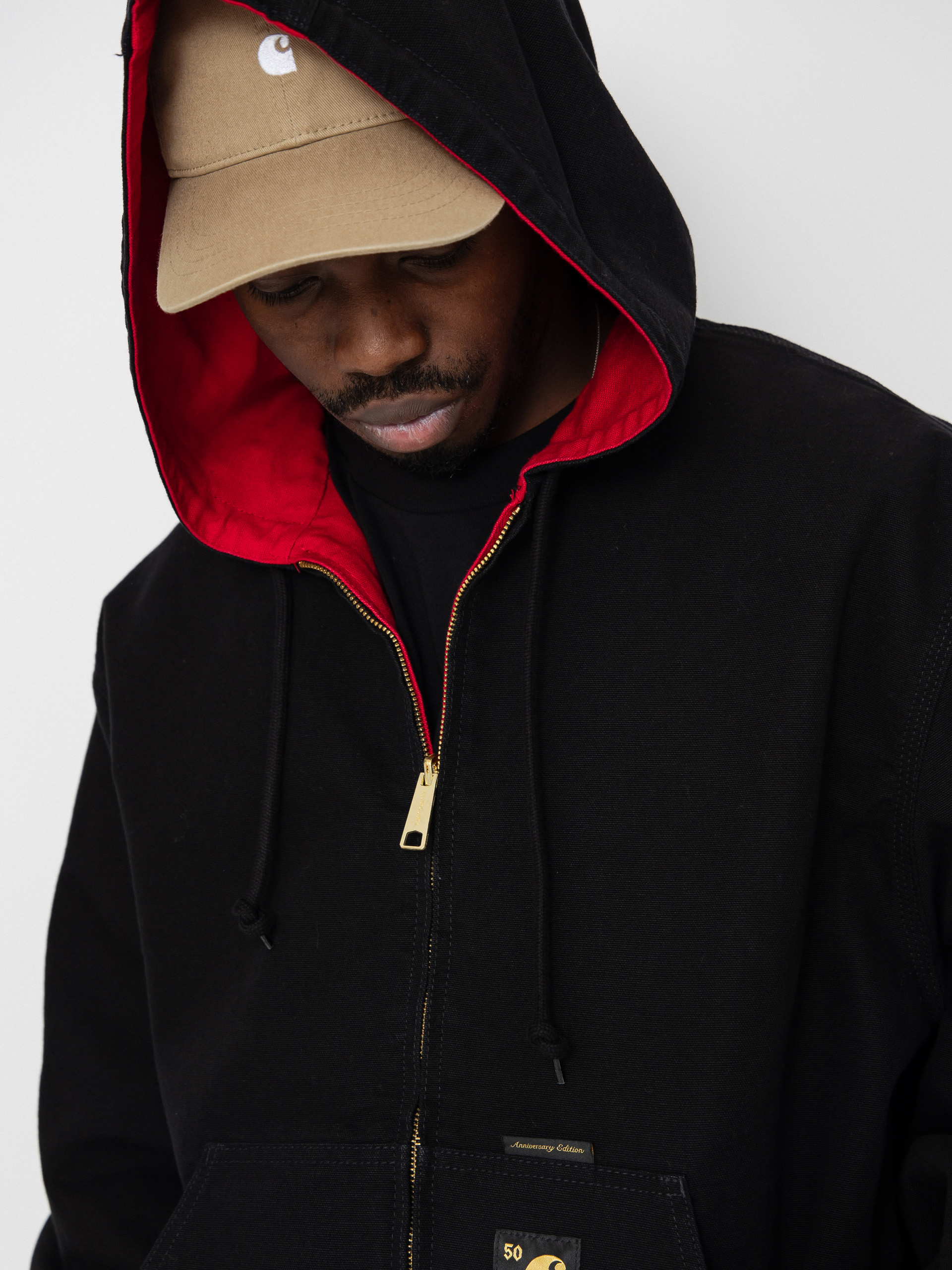 Куртка Carhartt WIP 50 Years Anniversary OG Active (black/usa red/rinsed)